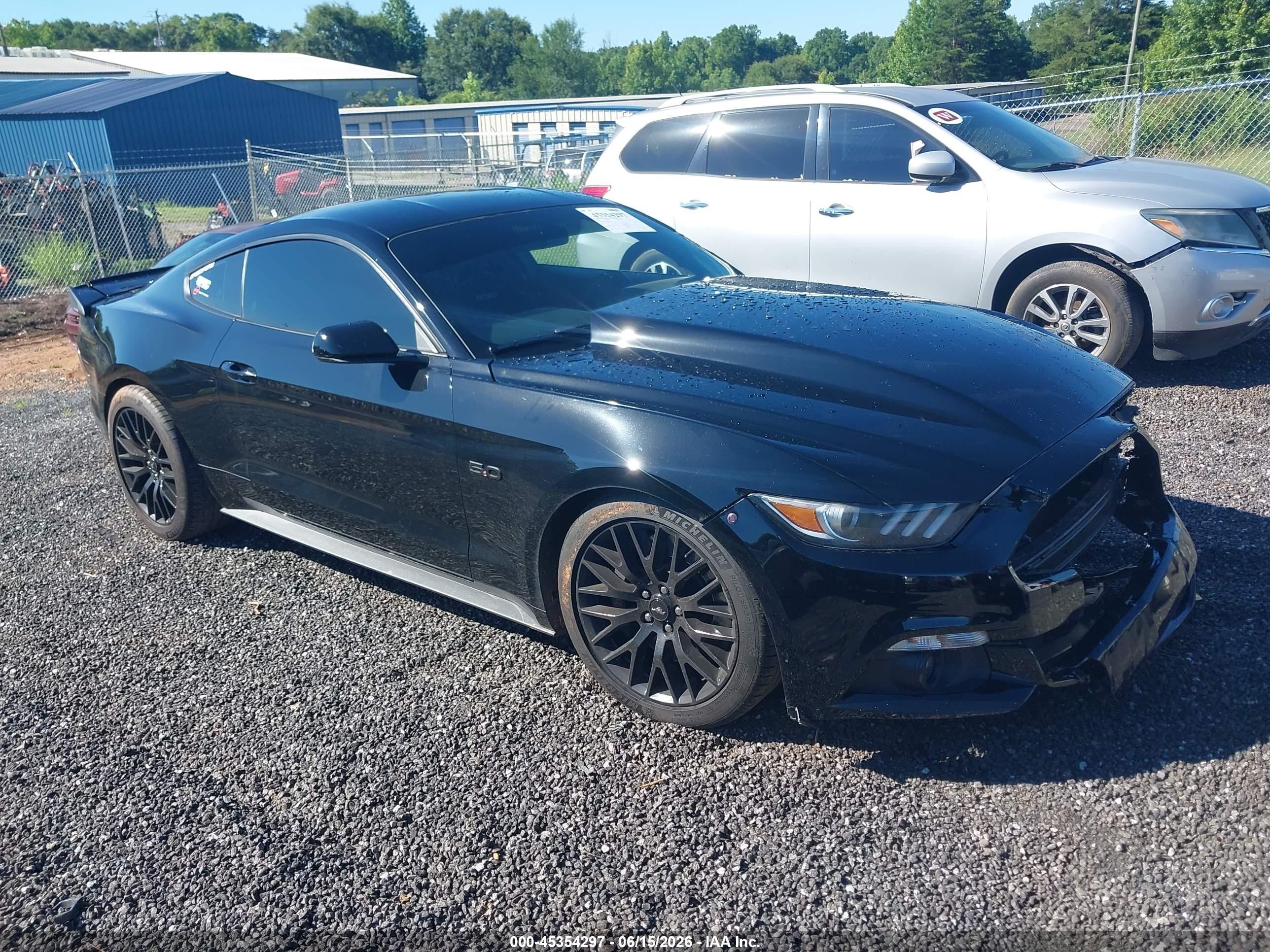 2015 Ford Mustang Gt Black vin: 1FA6P8CF2F5346864