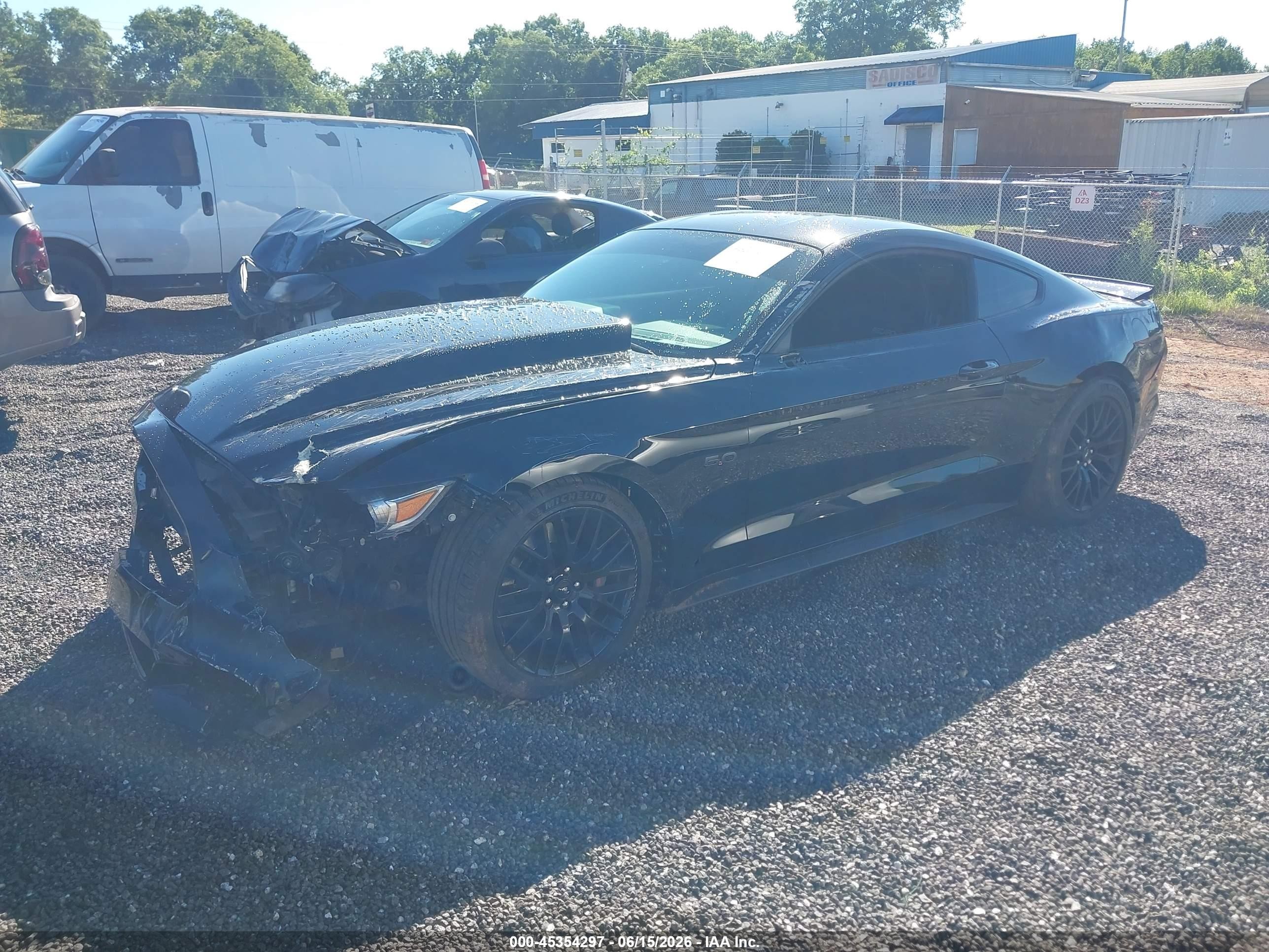 2015 Ford Mustang Gt Black vin: 1FA6P8CF2F5346864