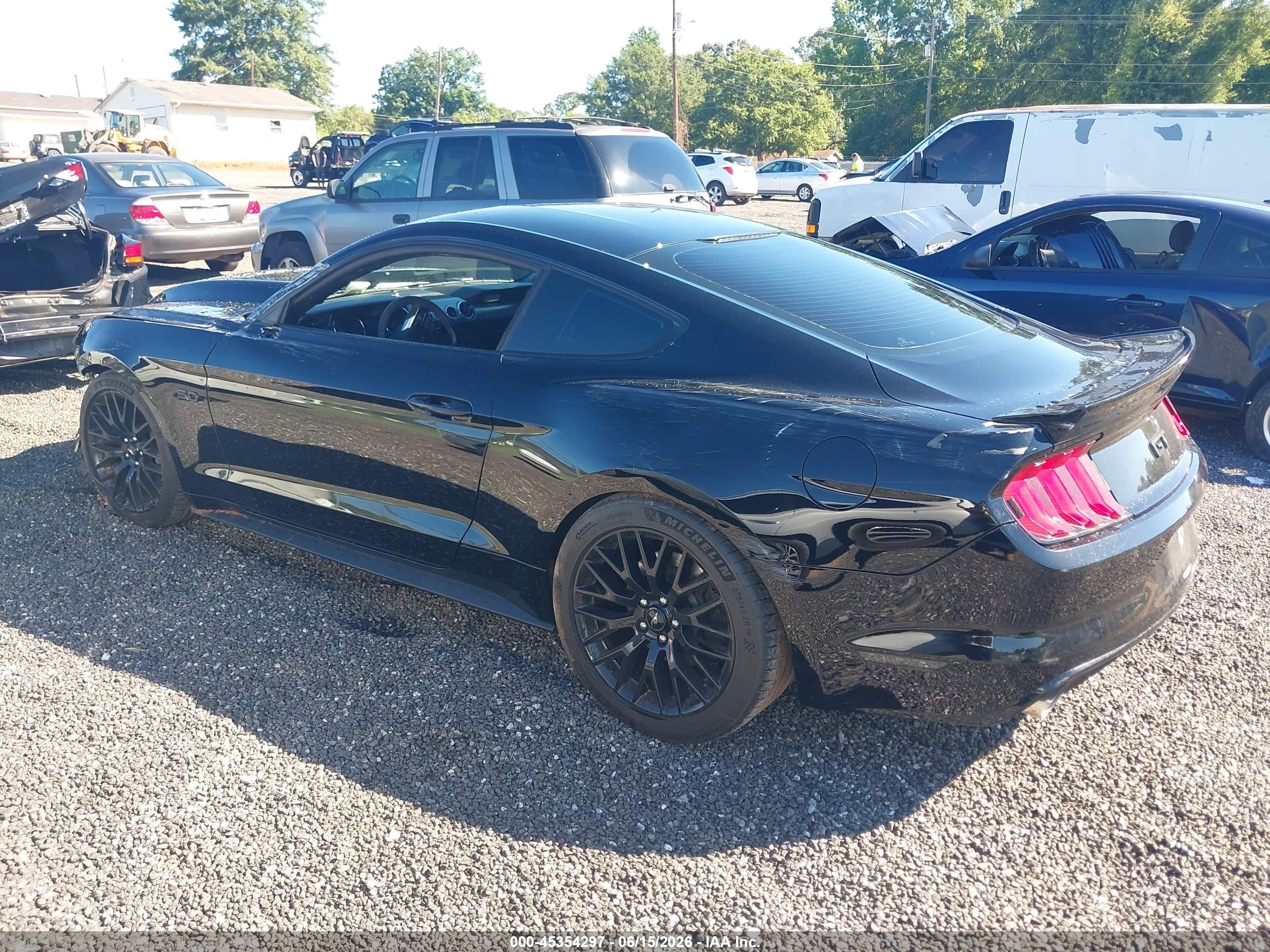 2015 Ford Mustang Gt Black vin: 1FA6P8CF2F5346864