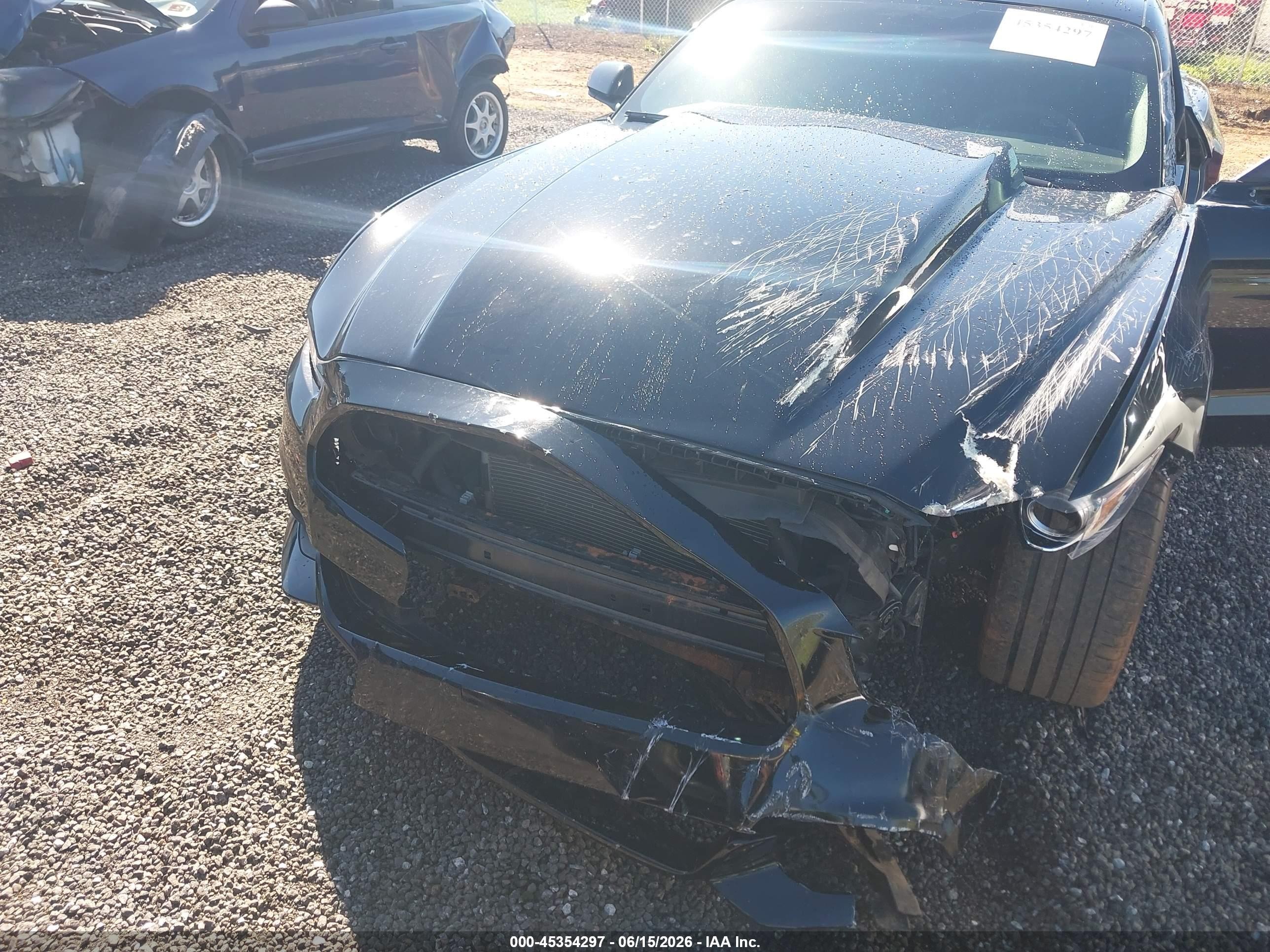 2015 Ford Mustang Gt Black vin: 1FA6P8CF2F5346864