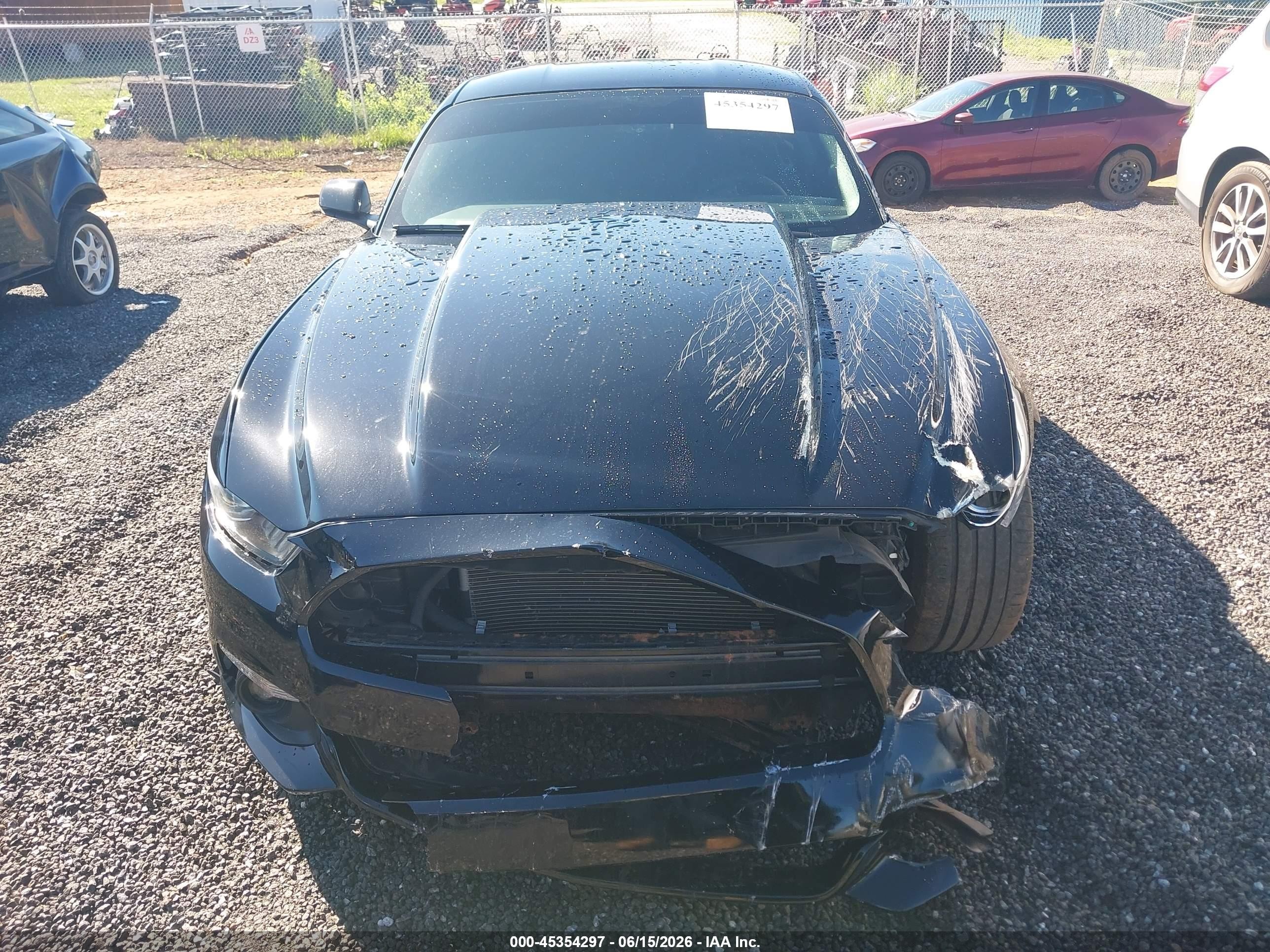 2015 Ford Mustang Gt Black vin: 1FA6P8CF2F5346864