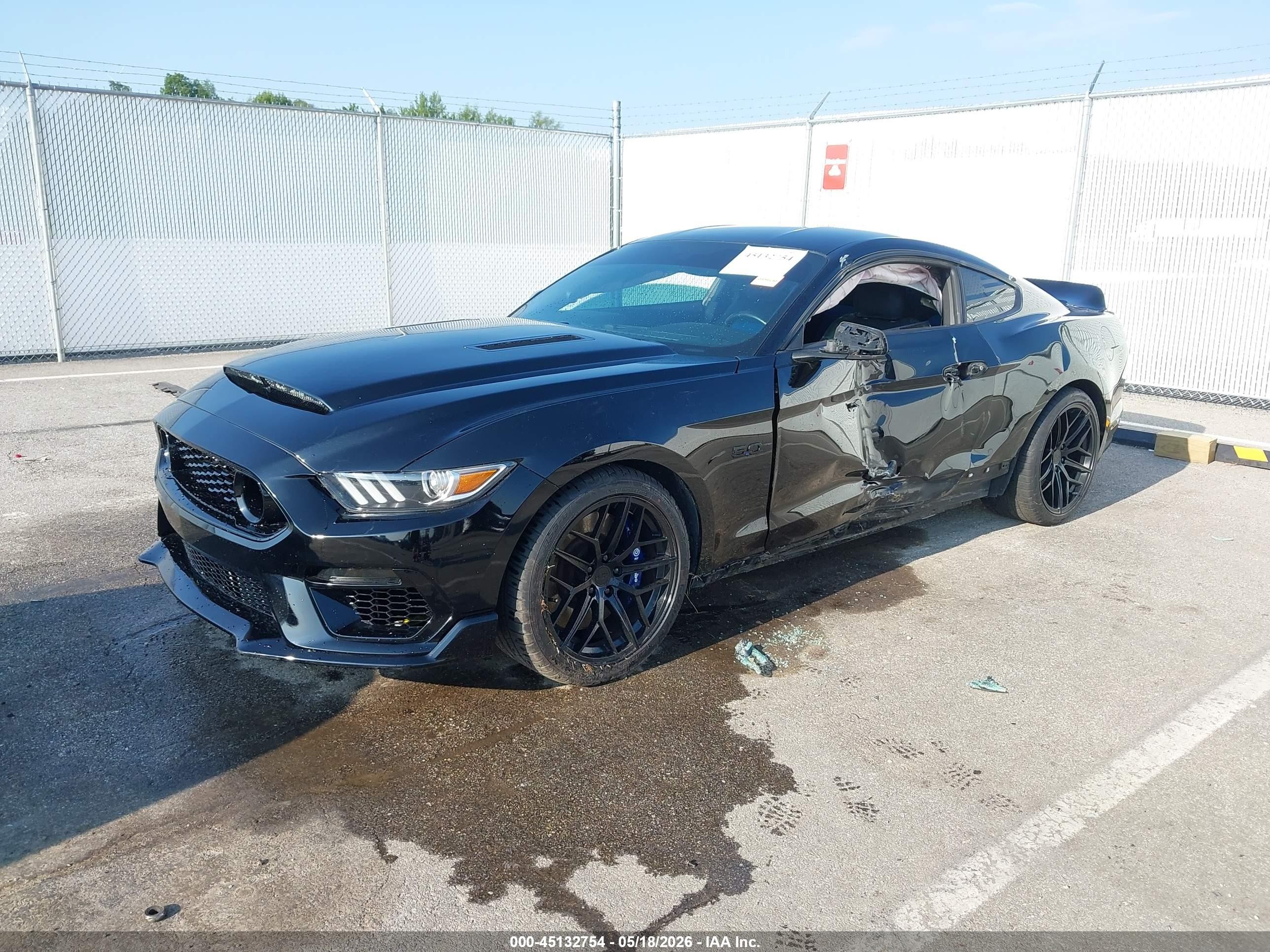 2015 Ford Mustang Gt Black vin: 1FA6P8CF2F5351305