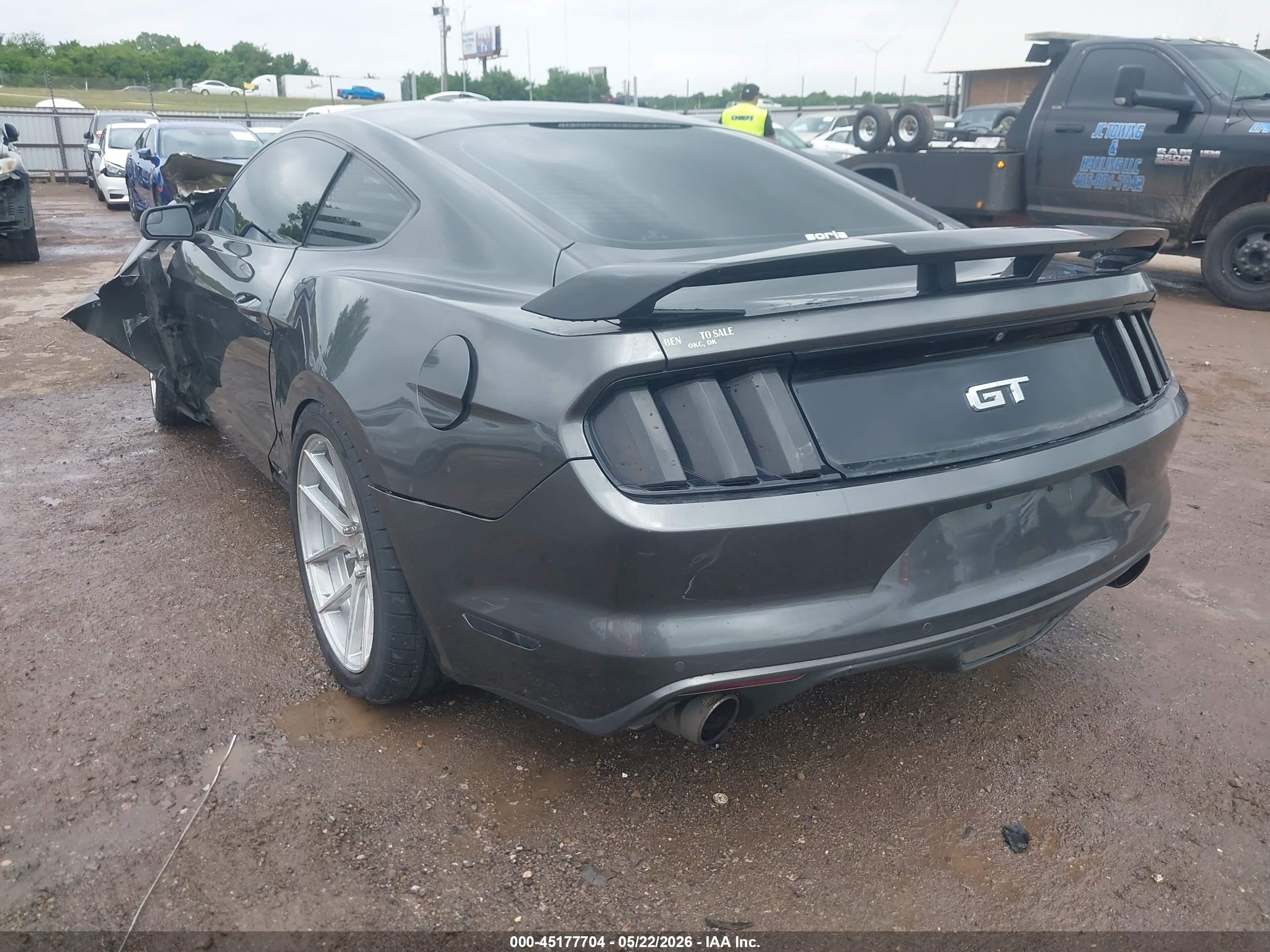 2015 Ford Mustang Gt Gray vin: 1FA6P8CF2F5368699