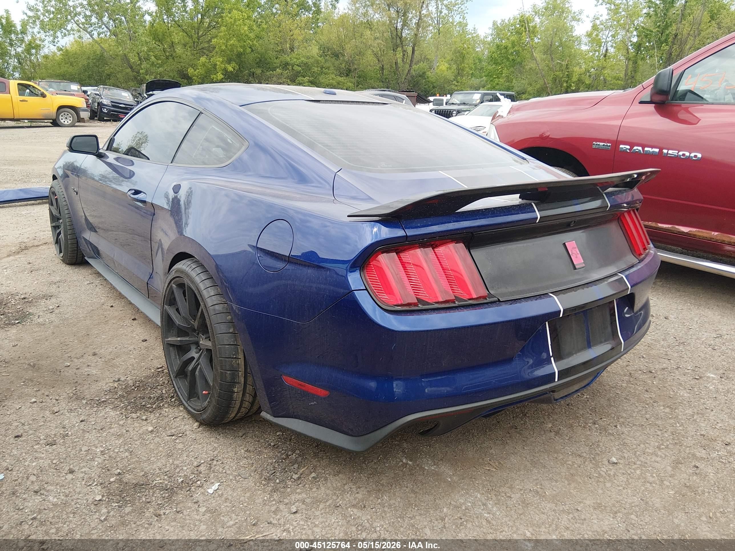 2015 Ford Mustang Gt Premium Blue vin: 1FA6P8CF2F5369965