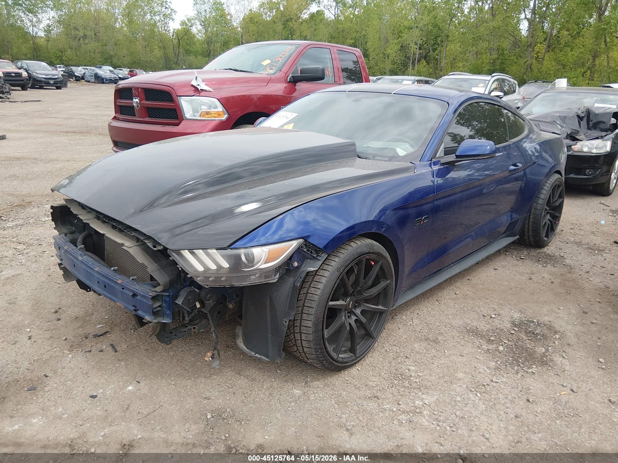 2015 Ford Mustang Gt Premium Blue vin: 1FA6P8CF2F5369965