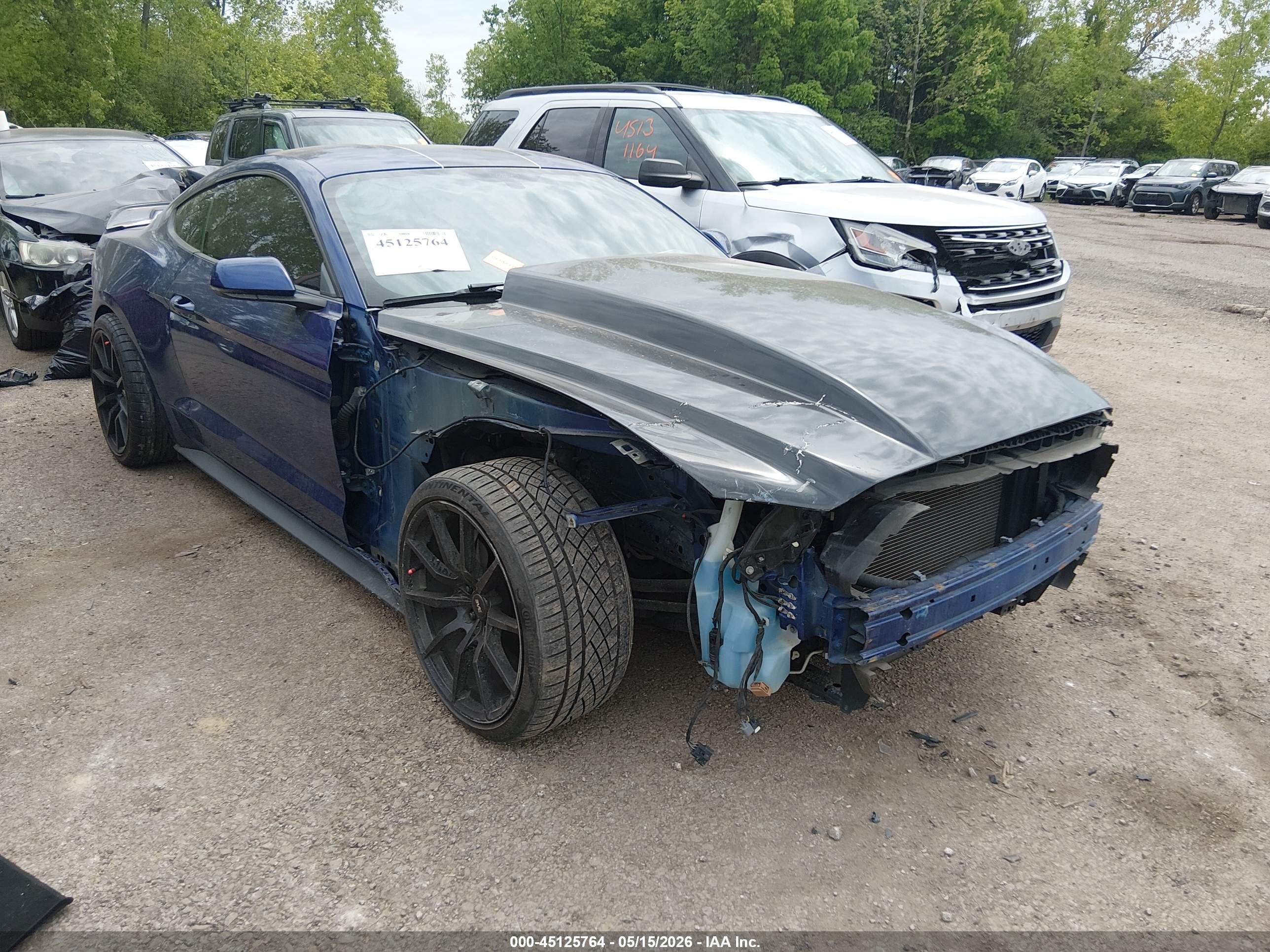 2015 Ford Mustang Gt Premium Blue vin: 1FA6P8CF2F5369965