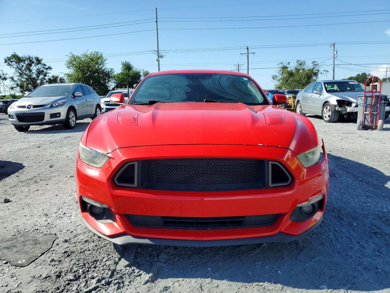 2015 Ford Mustang Gt Red vin: 1FA6P8CF2F5373790