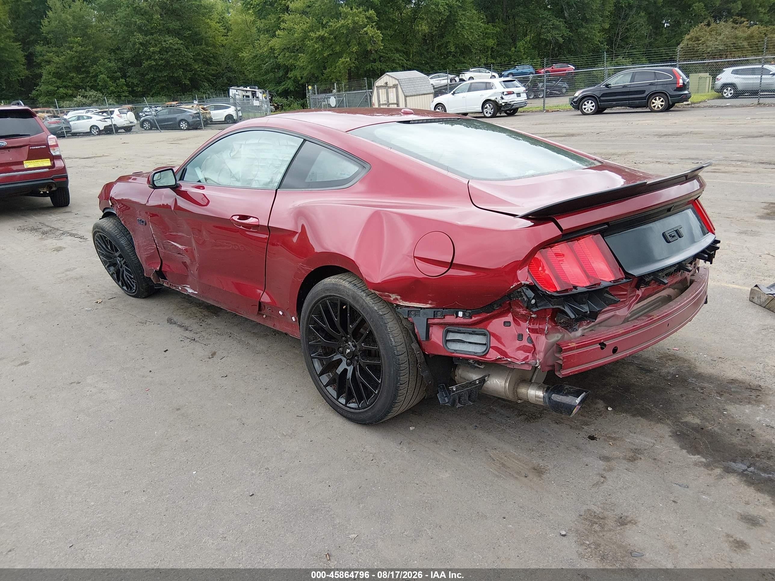 2015 Ford Mustang Gt Premium Red vin: 1FA6P8CF2F5406335