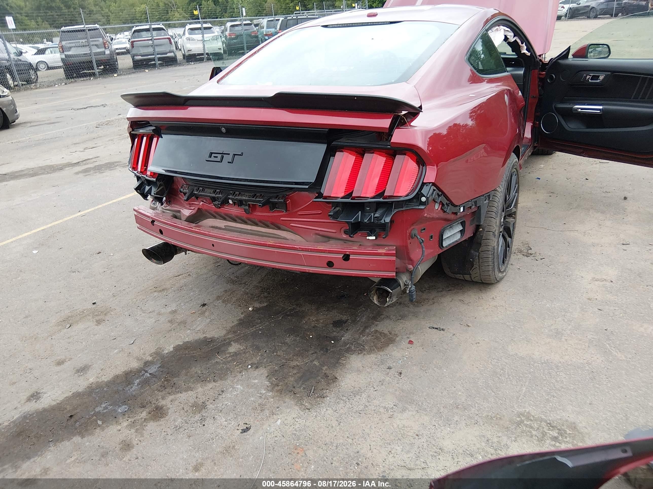 2015 Ford Mustang Gt Premium Red vin: 1FA6P8CF2F5406335