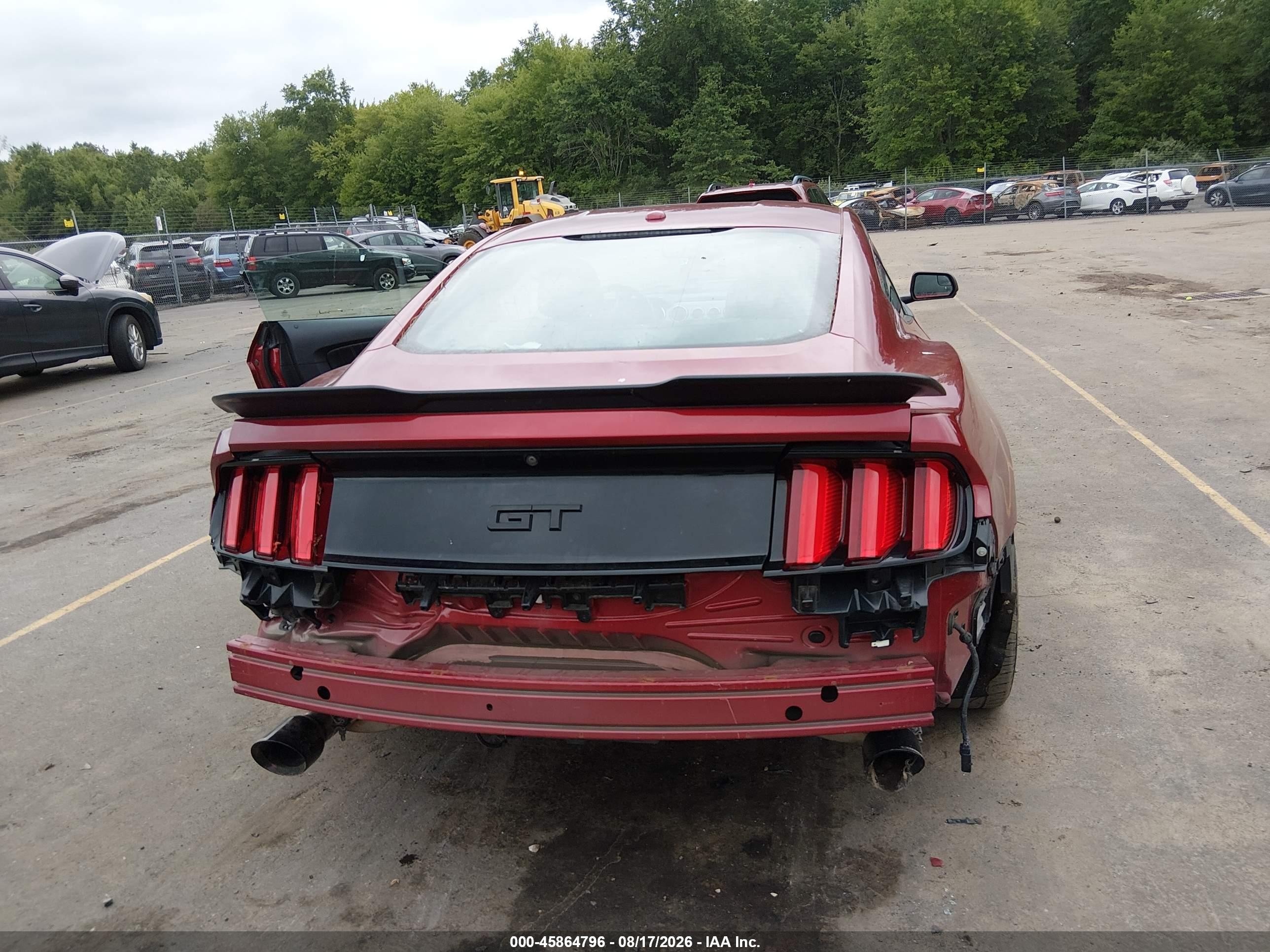 2015 Ford Mustang Gt Premium Red vin: 1FA6P8CF2F5406335
