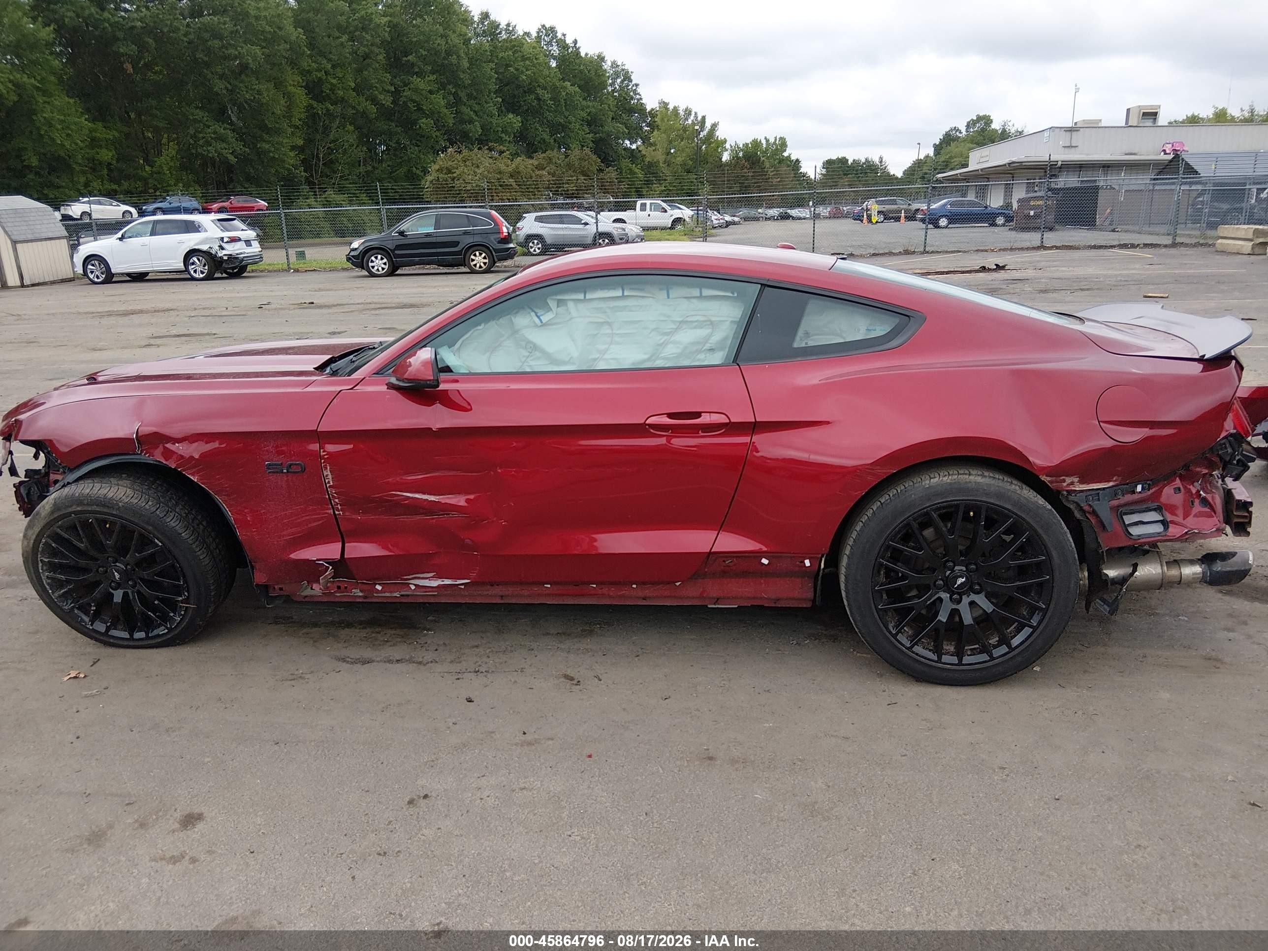 2015 Ford Mustang Gt Premium Red vin: 1FA6P8CF2F5406335