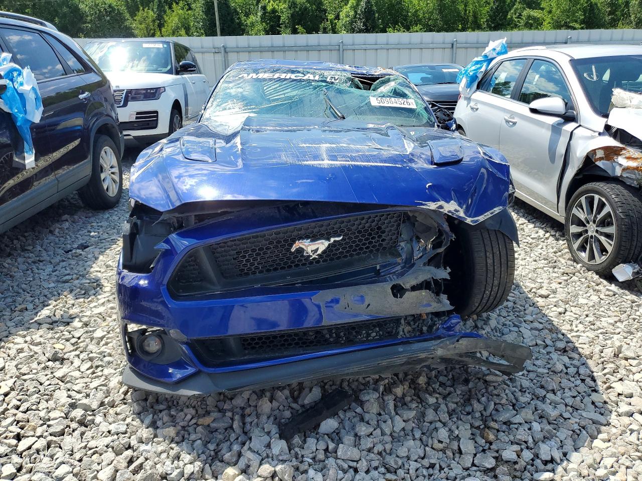 2015 Ford Mustang Синий vin: 1FA6P8CF2F5433695