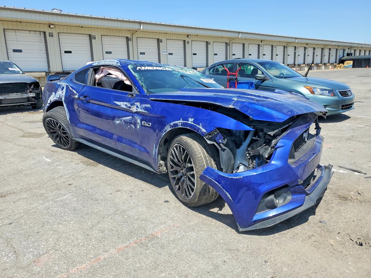 2015 Ford Mustang Синий vin: 1FA6P8CF2F5433695