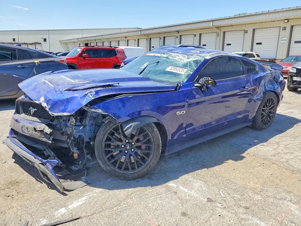 2015 Ford Mustang Синий vin: 1FA6P8CF2F5433695