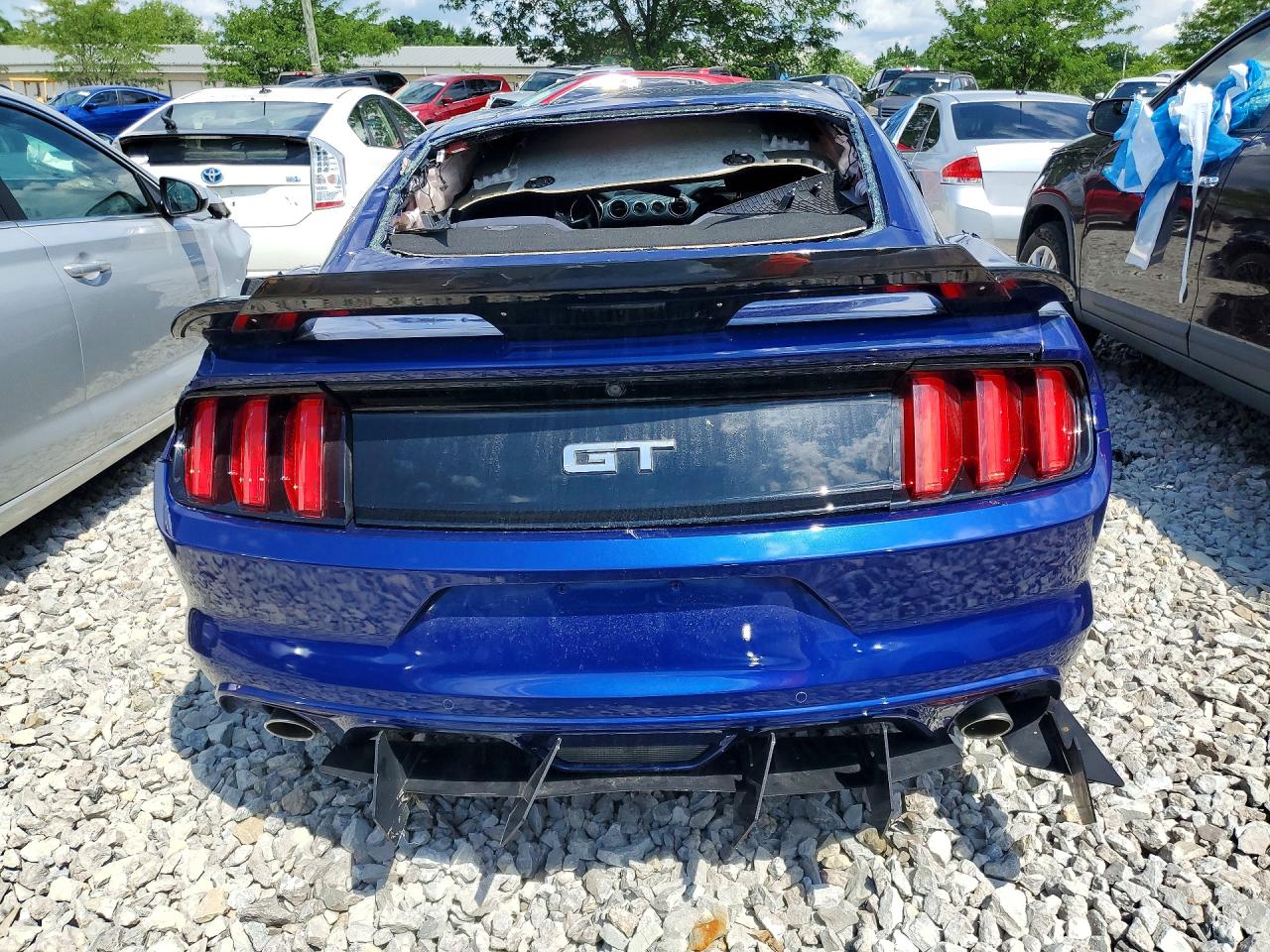 2015 Ford Mustang Синий vin: 1FA6P8CF2F5433695