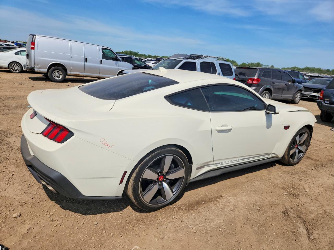 2025 Ford Mustang Gt White vin: 1FA6P8CF2S5415045