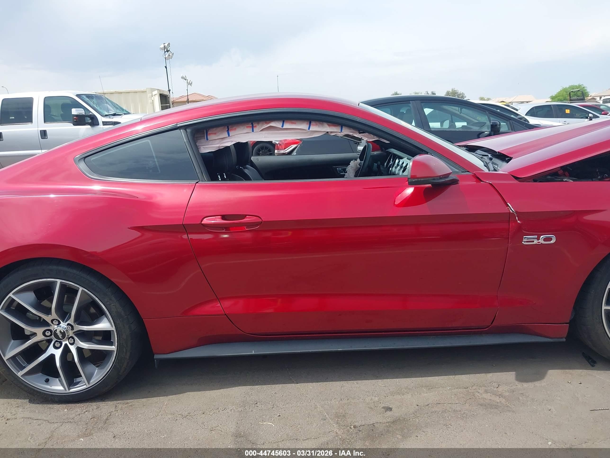 2015 Ford Mustang Gt Premium Red vin: 1FA6P8CF3F5358957