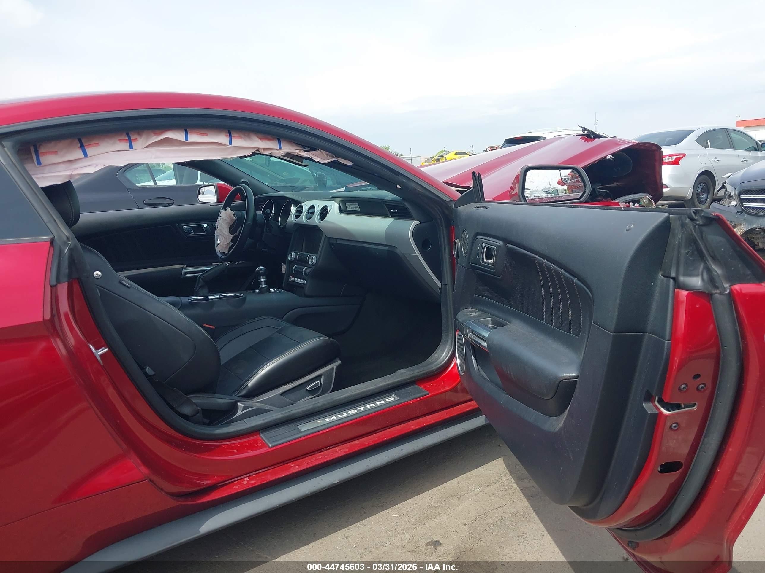 2015 Ford Mustang Gt Premium Red vin: 1FA6P8CF3F5358957