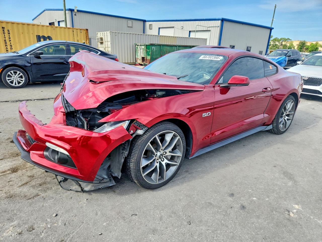 2015 Ford Mustang Gt Red vin: 1FA6P8CF3F5366654