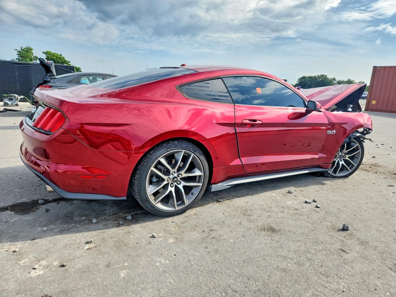 2015 Ford Mustang Gt Red vin: 1FA6P8CF3F5366654