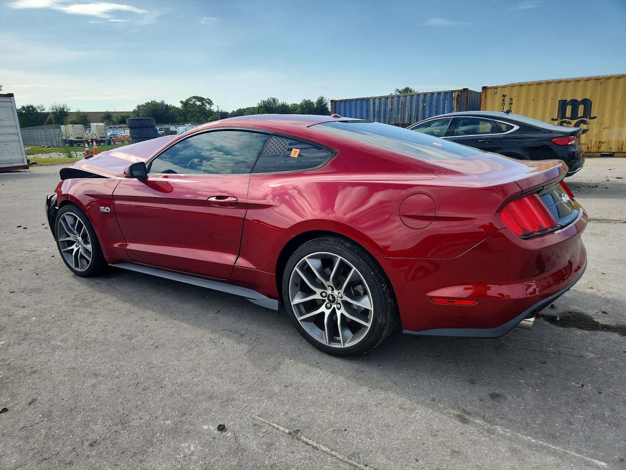 2015 Ford Mustang Gt Red vin: 1FA6P8CF3F5366654