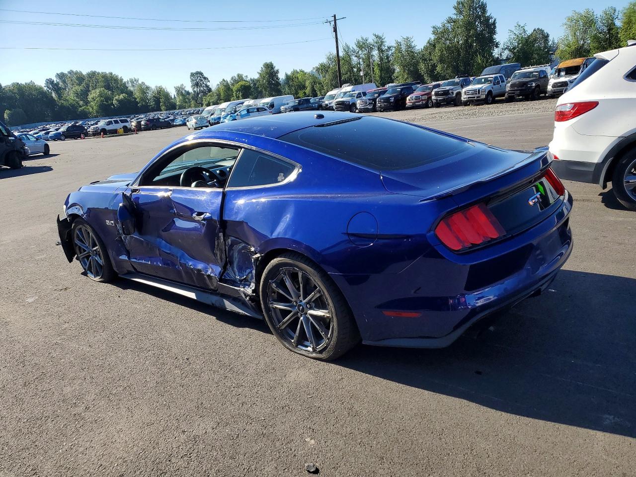 2015 Ford Mustang Gt Blue vin: 1FA6P8CF3F5370669