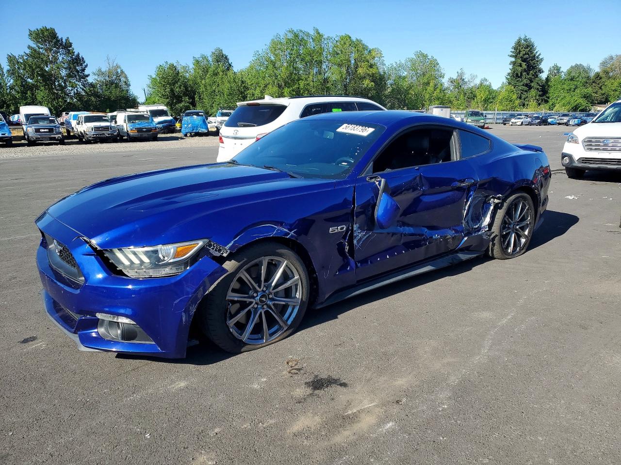 2015 Ford Mustang Gt Blue vin: 1FA6P8CF3F5370669
