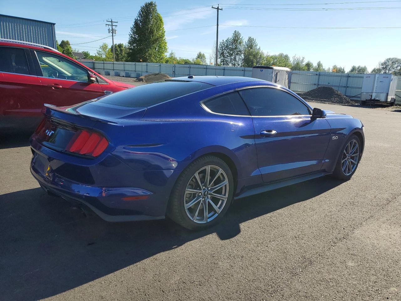 2015 Ford Mustang Gt Blue vin: 1FA6P8CF3F5370669
