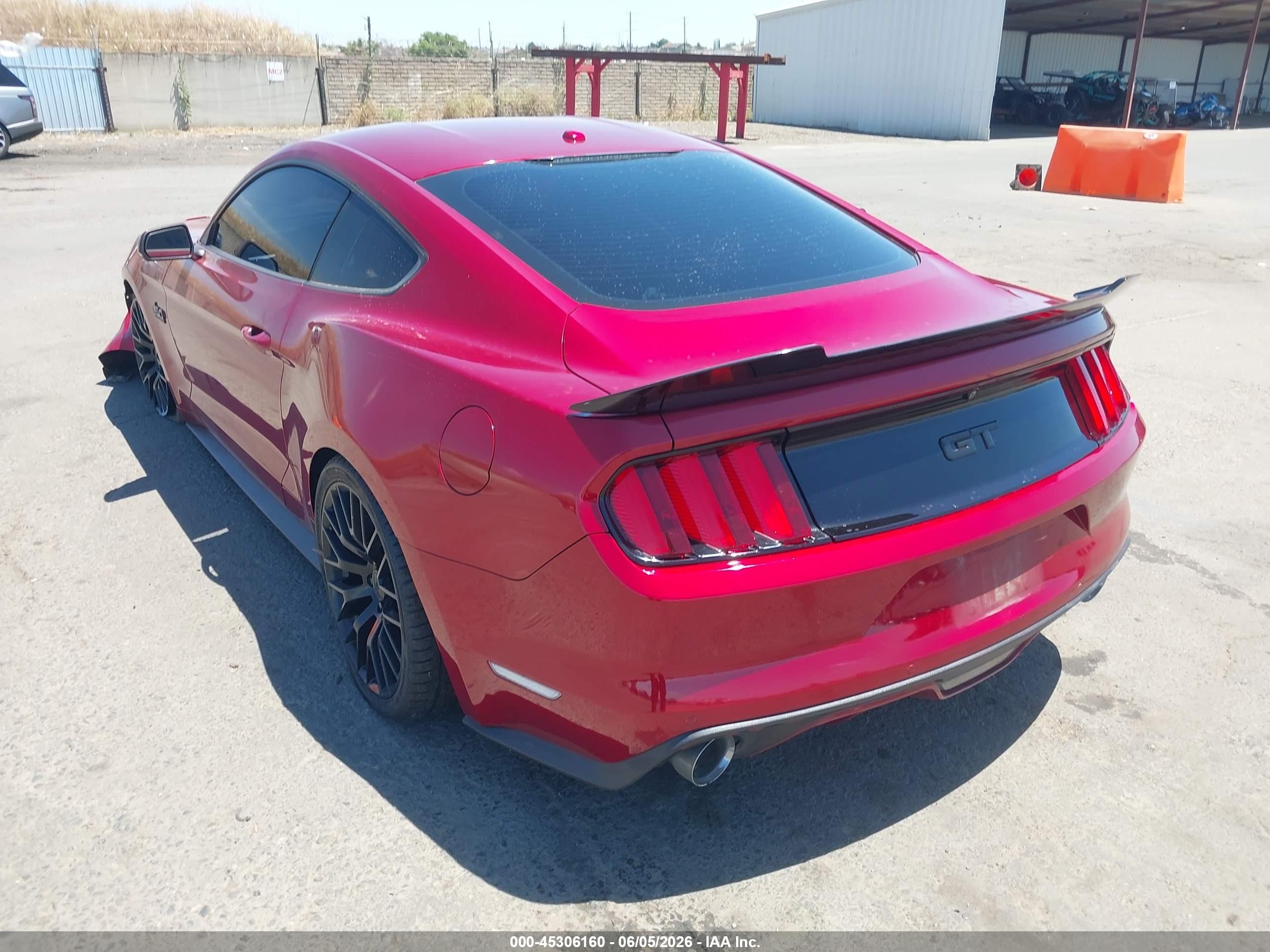 2015 Ford Mustang Gt Premium Red vin: 1FA6P8CF3F5376911
