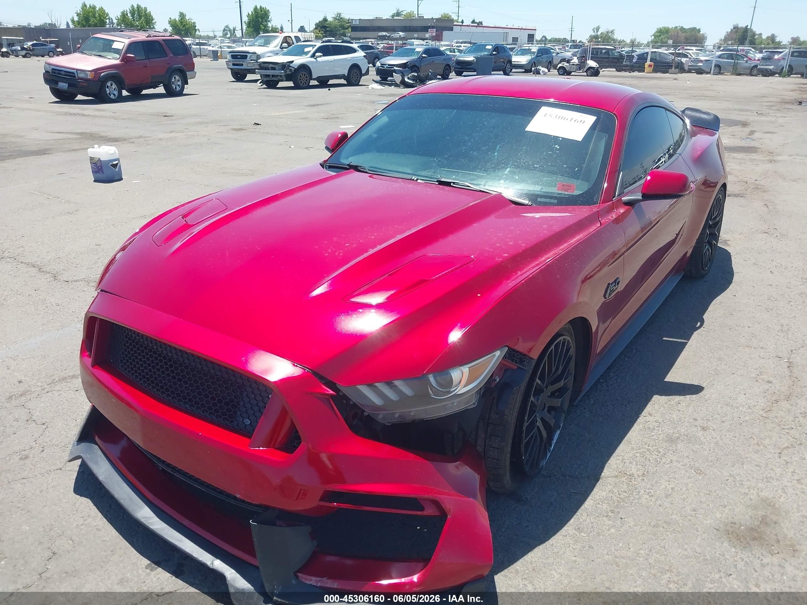 2015 Ford Mustang Gt Premium Red vin: 1FA6P8CF3F5376911