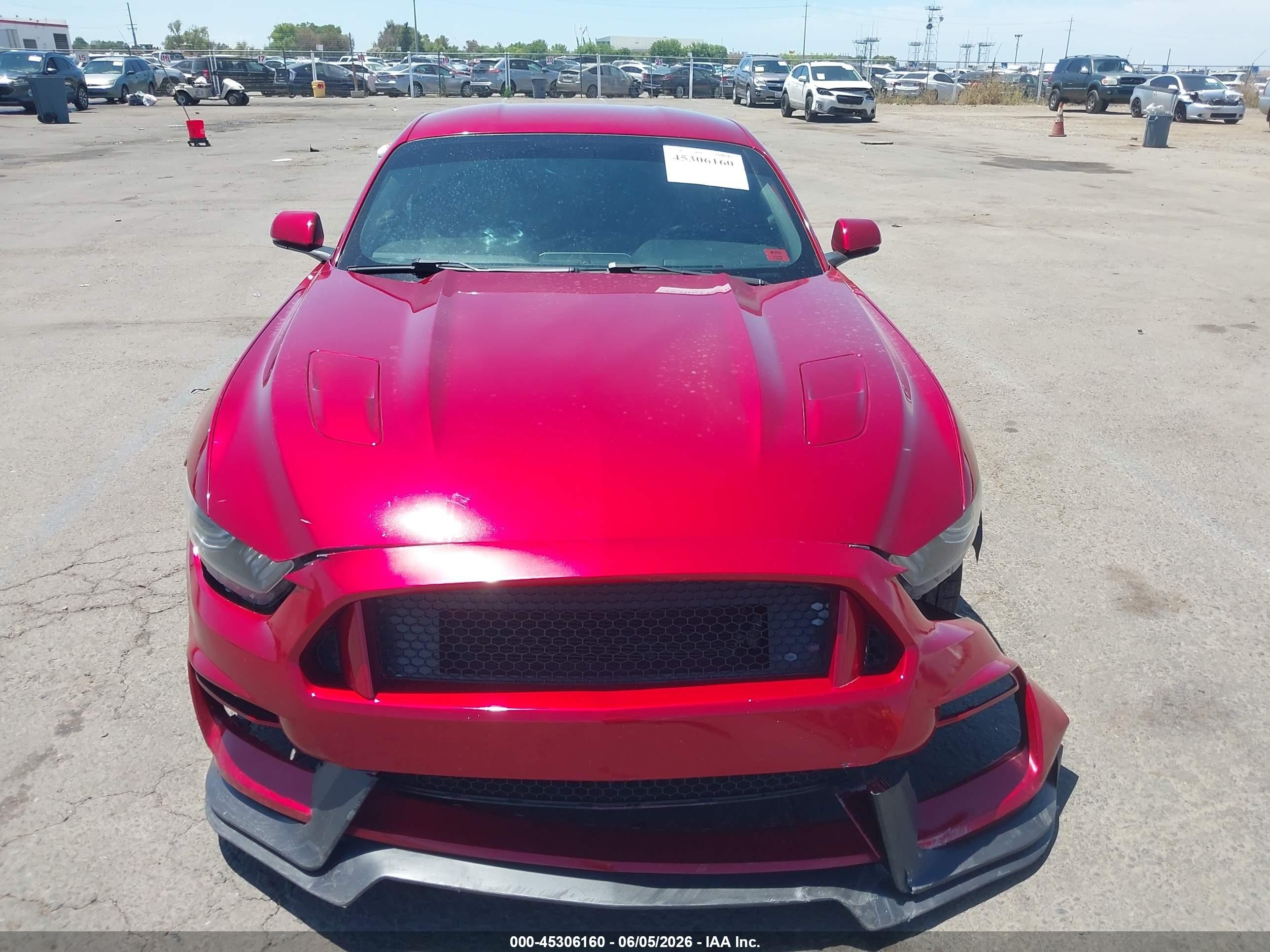 2015 Ford Mustang Gt Premium Red vin: 1FA6P8CF3F5376911