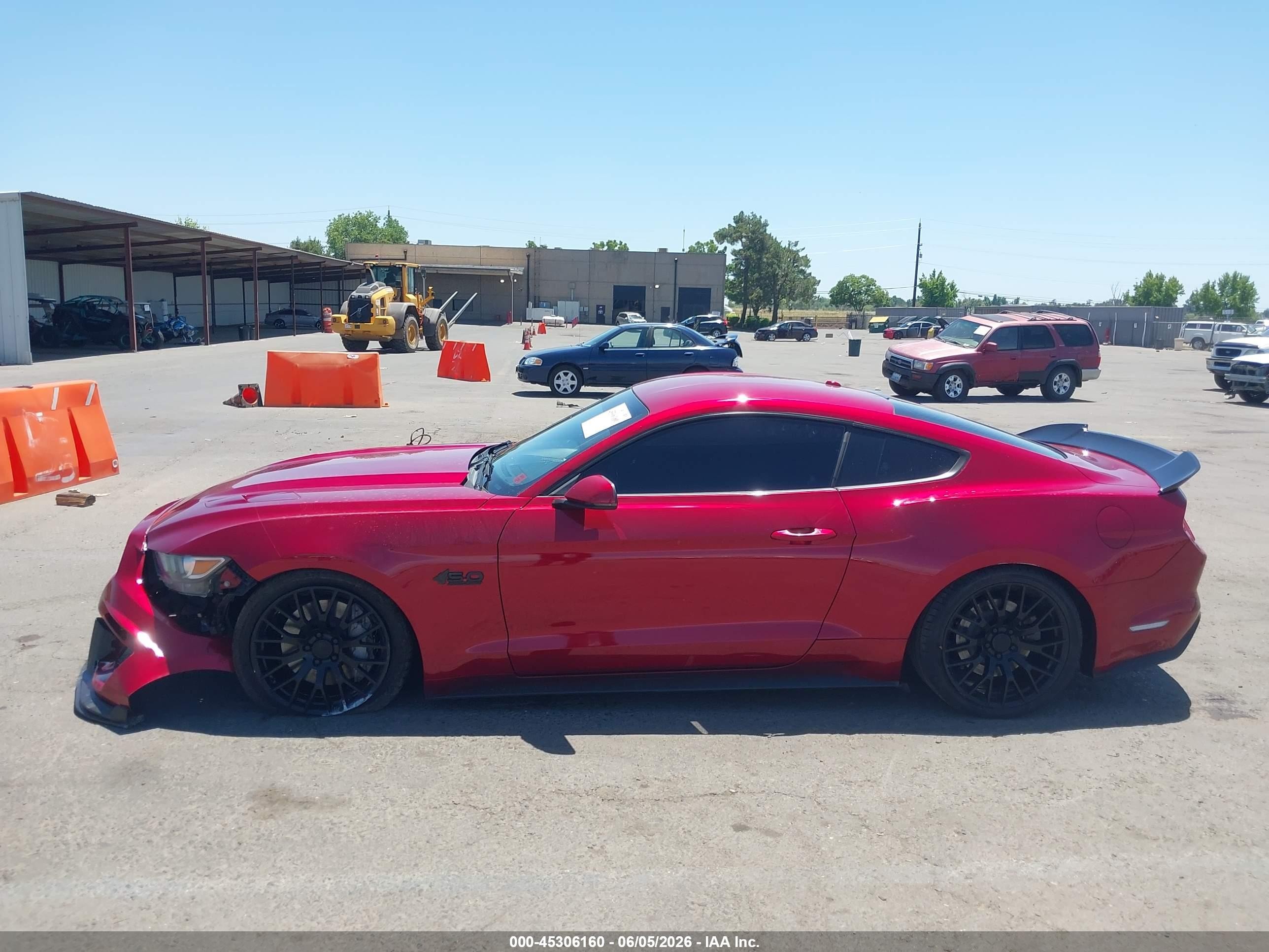 2015 Ford Mustang Gt Premium Red vin: 1FA6P8CF3F5376911