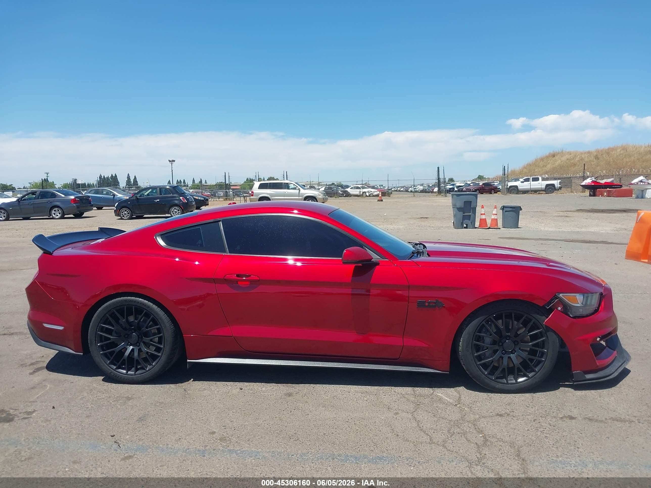 2015 Ford Mustang Gt Premium Red vin: 1FA6P8CF3F5376911