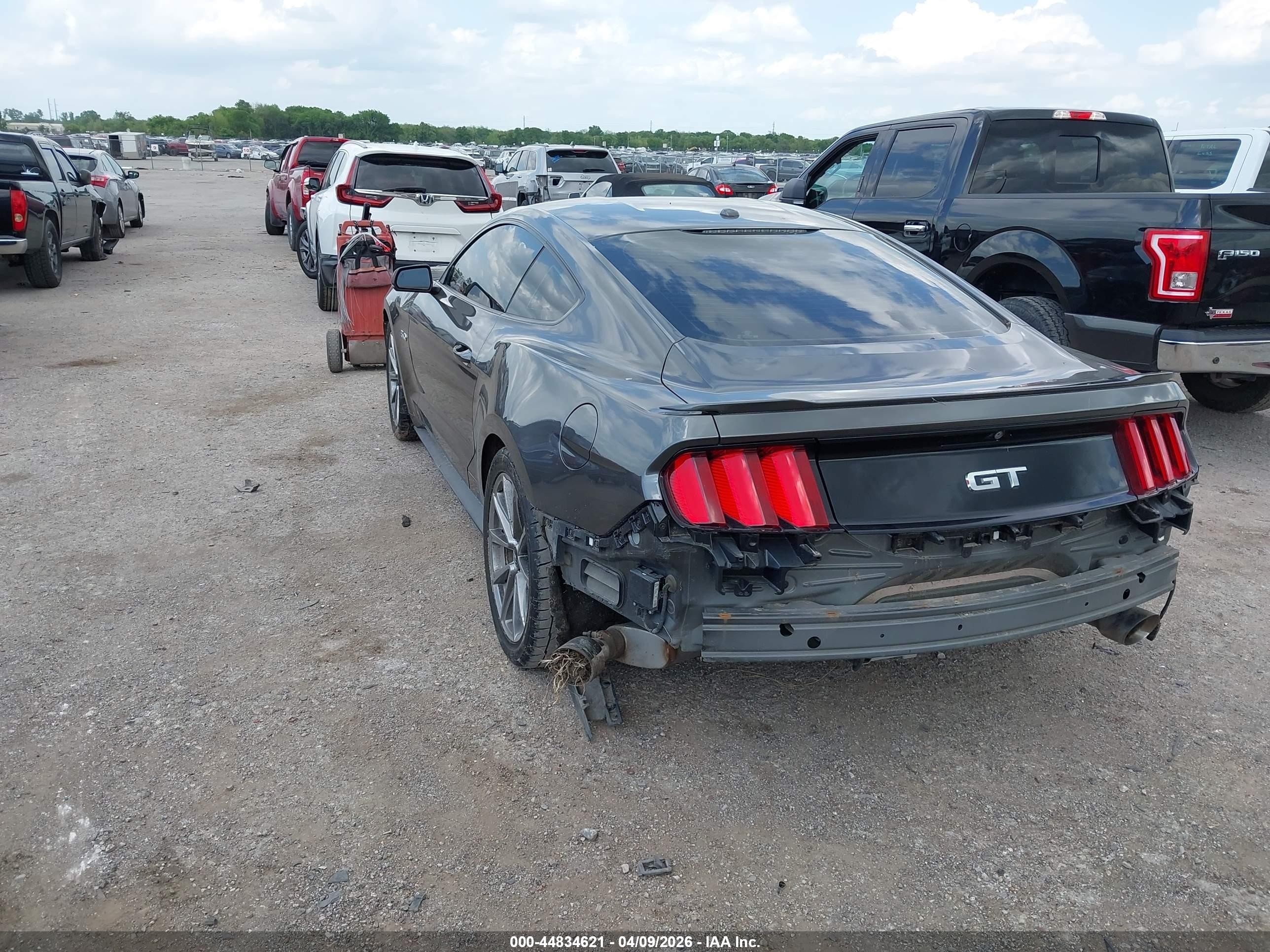 2015 Ford Mustang Gt Premium Серый vin: 1FA6P8CF3F5384927