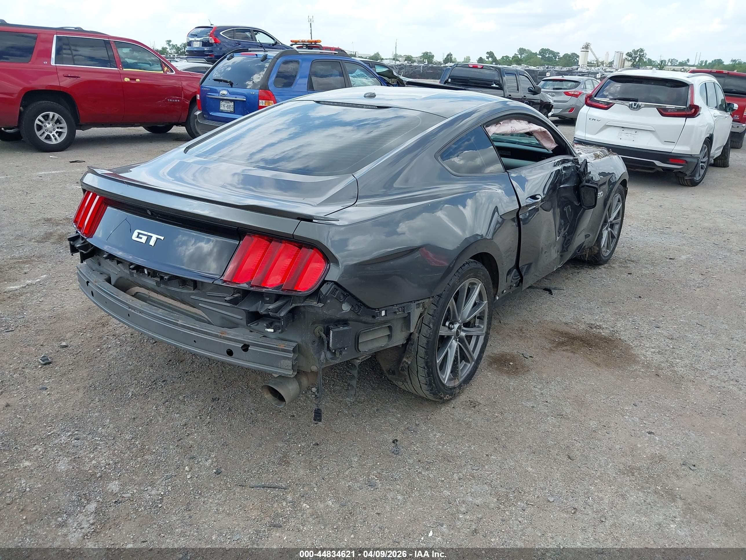 2015 Ford Mustang Gt Premium Серый vin: 1FA6P8CF3F5384927