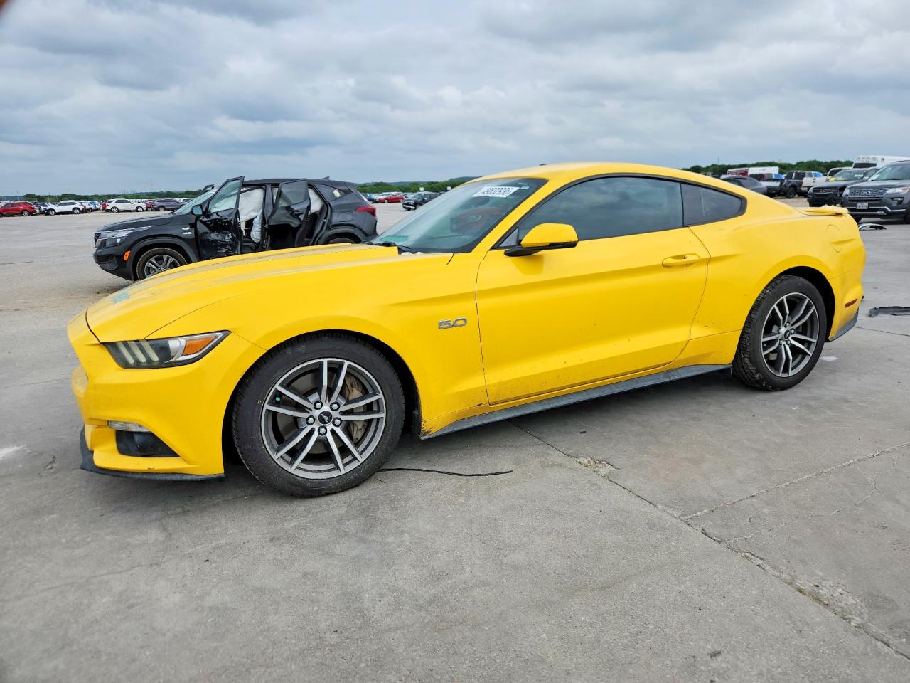 2015 Ford Mustang Gt Yellow vin: 1FA6P8CF3F5396270