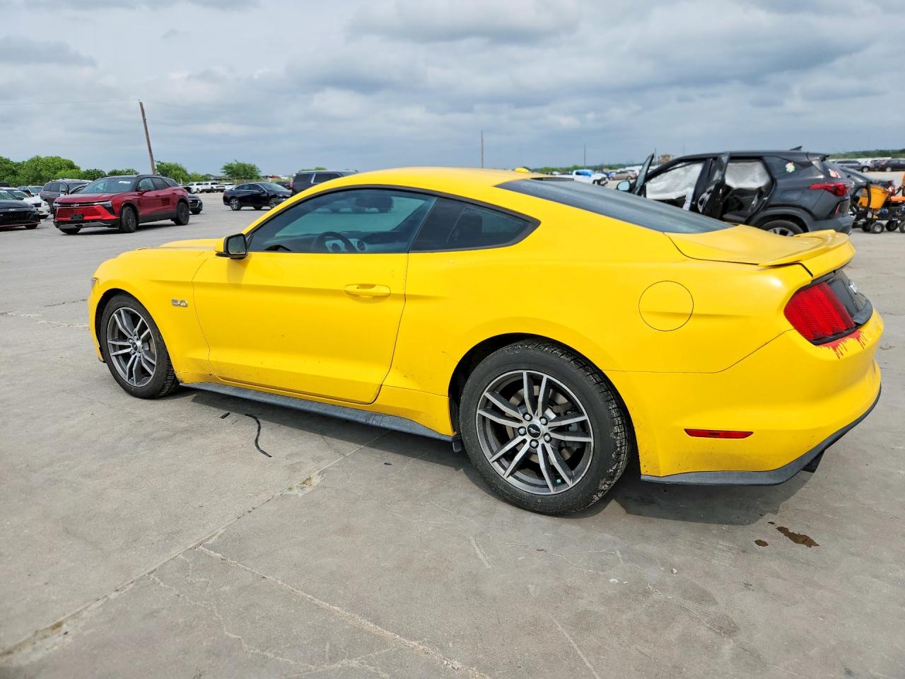 2015 Ford Mustang Gt Yellow vin: 1FA6P8CF3F5396270