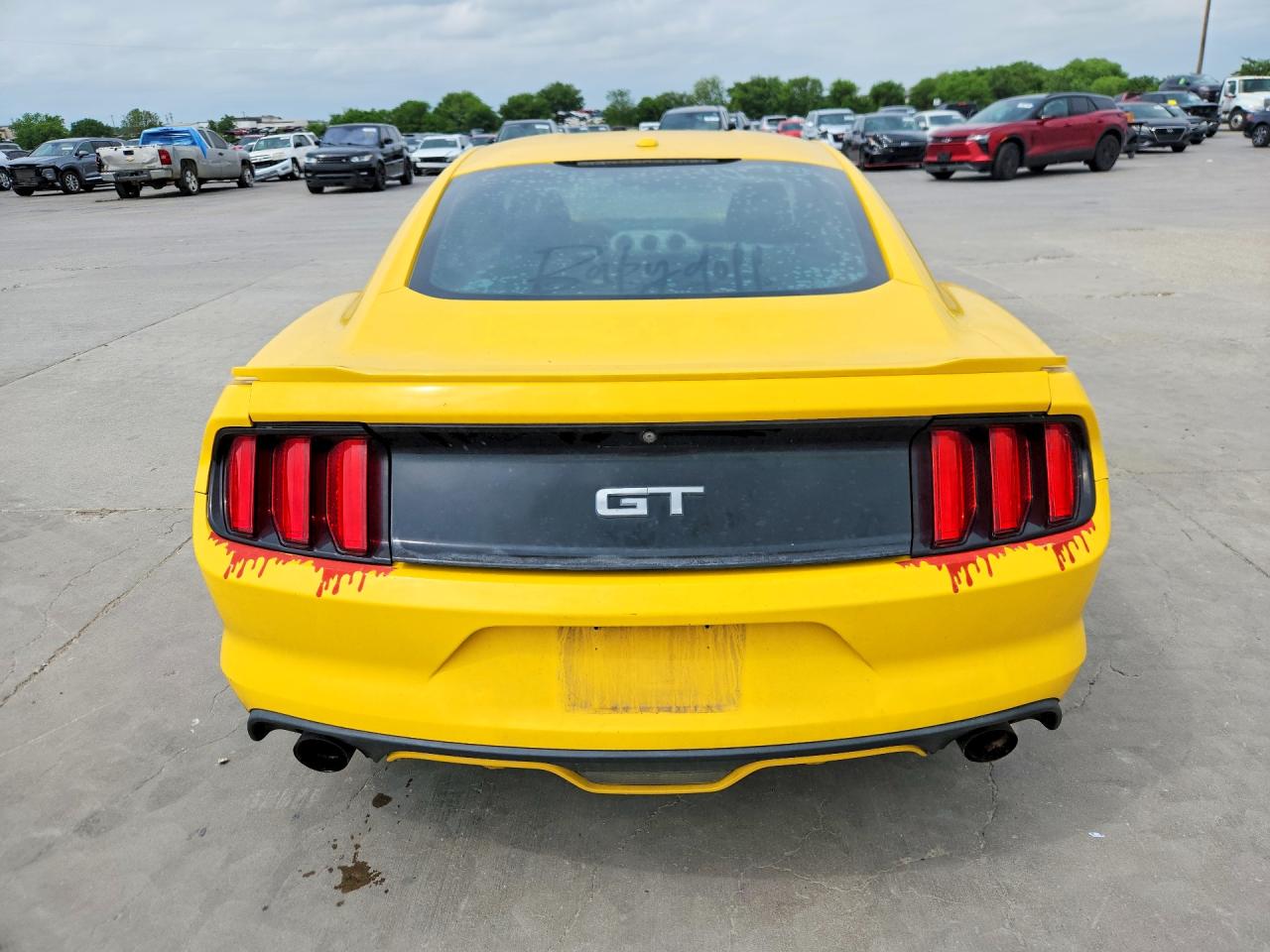 2015 Ford Mustang Gt Yellow vin: 1FA6P8CF3F5396270