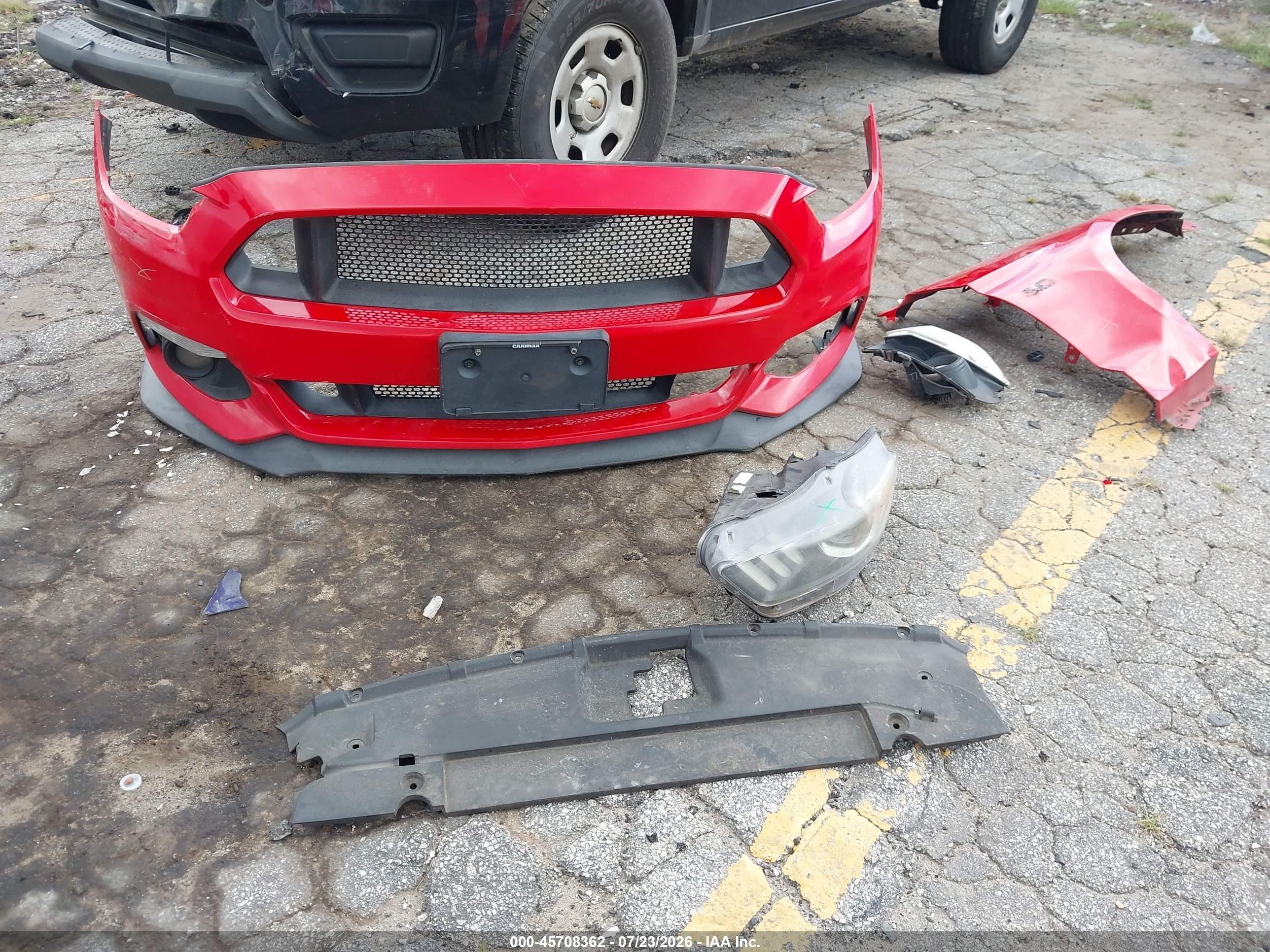 2015 Ford Mustang Gt/gt Premium Red vin: 1FA6P8CF3F5411477