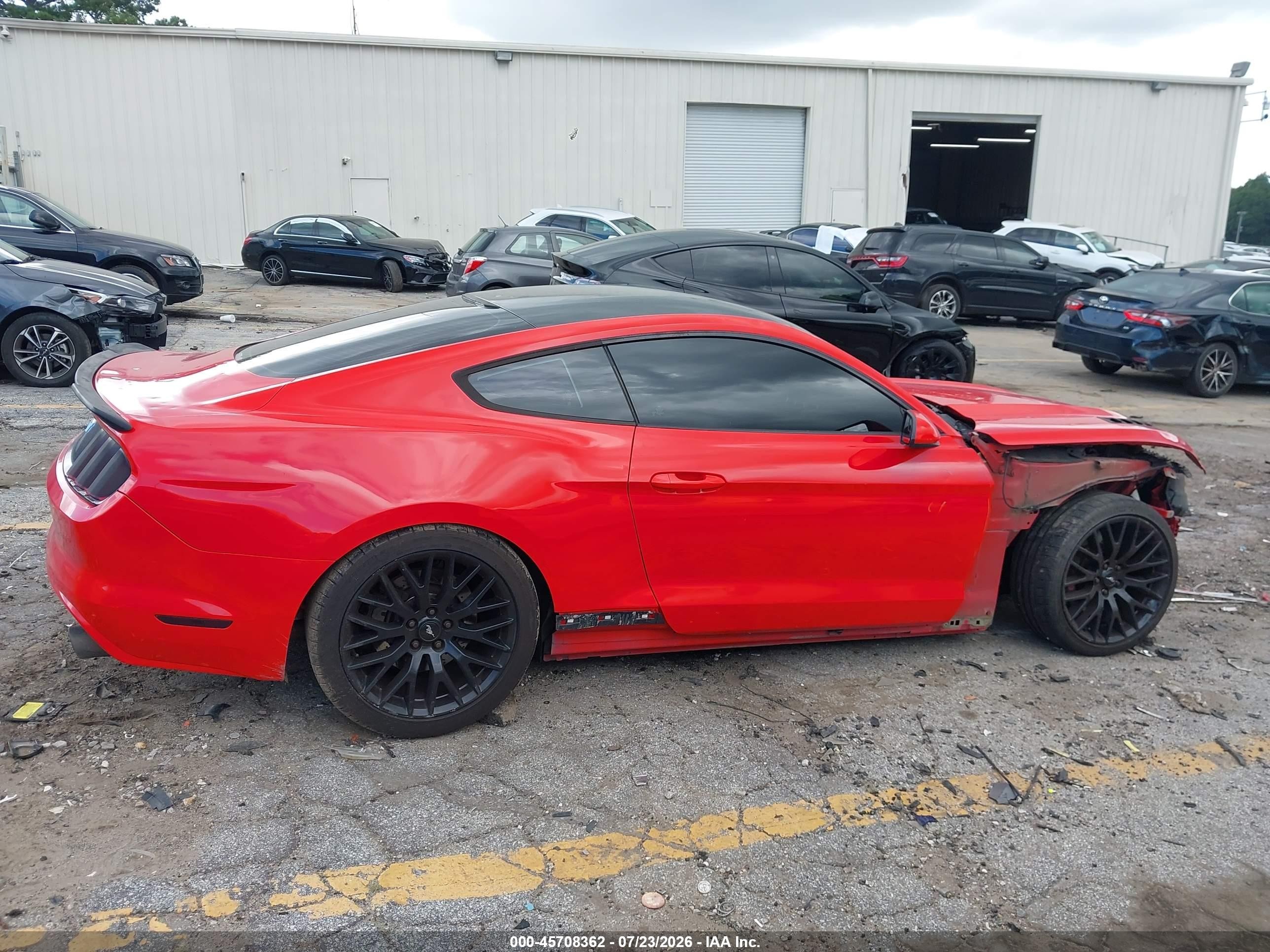 2015 Ford Mustang Gt/gt Premium Red vin: 1FA6P8CF3F5411477