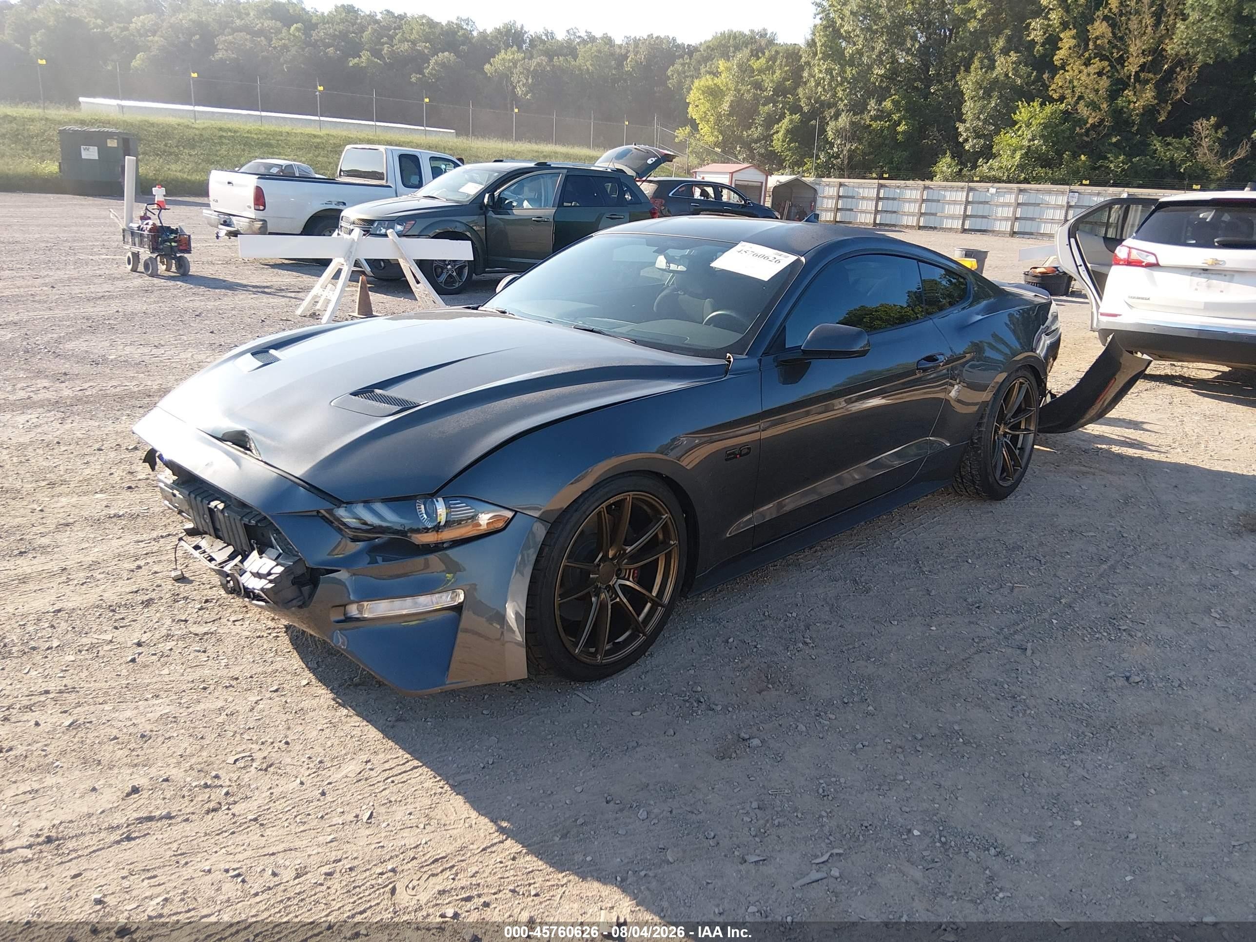 2020 Ford Mustang Gt Fastback Gray vin: 1FA6P8CF3L5189096