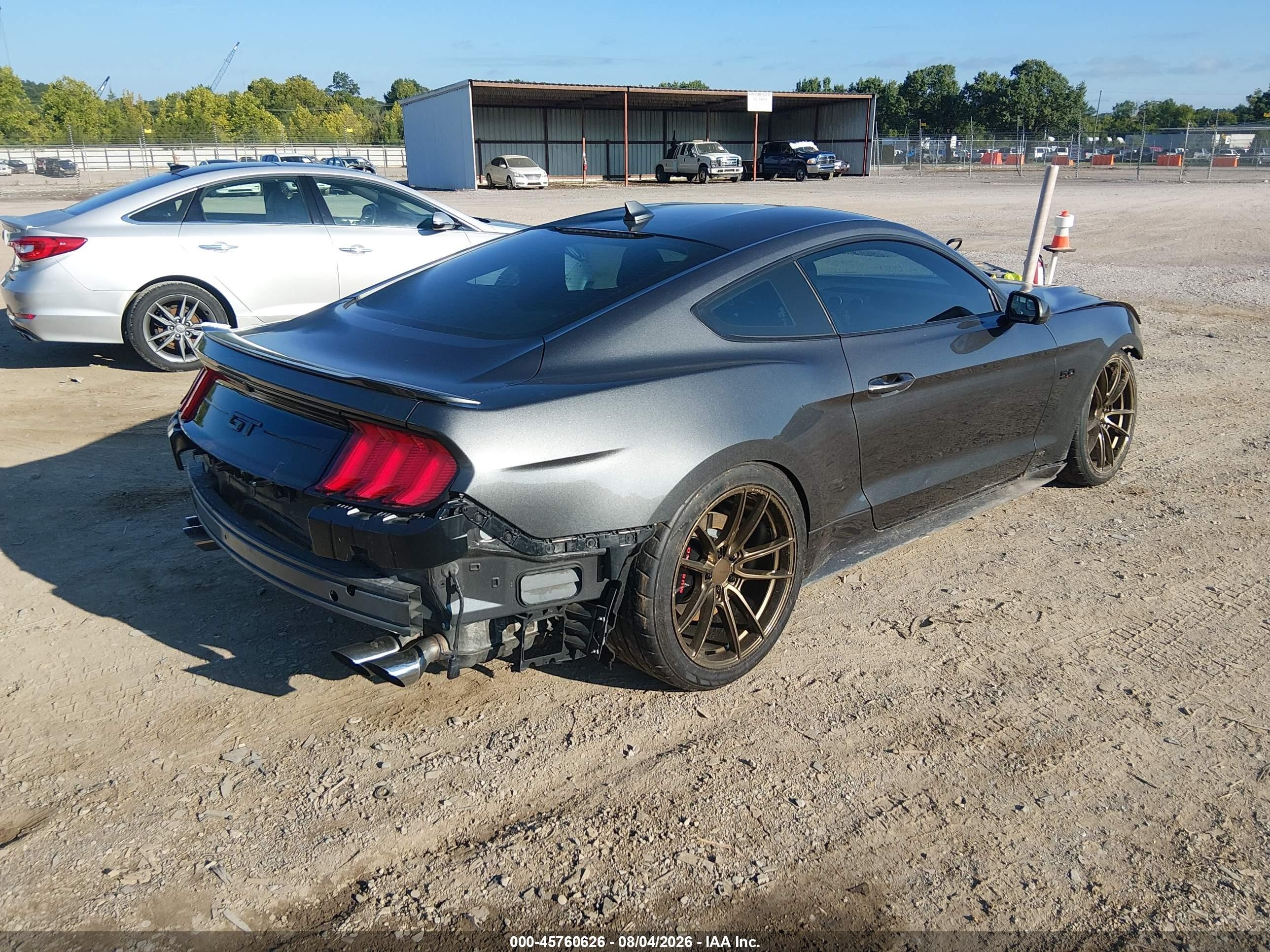 2020 Ford Mustang Gt Fastback Gray vin: 1FA6P8CF3L5189096