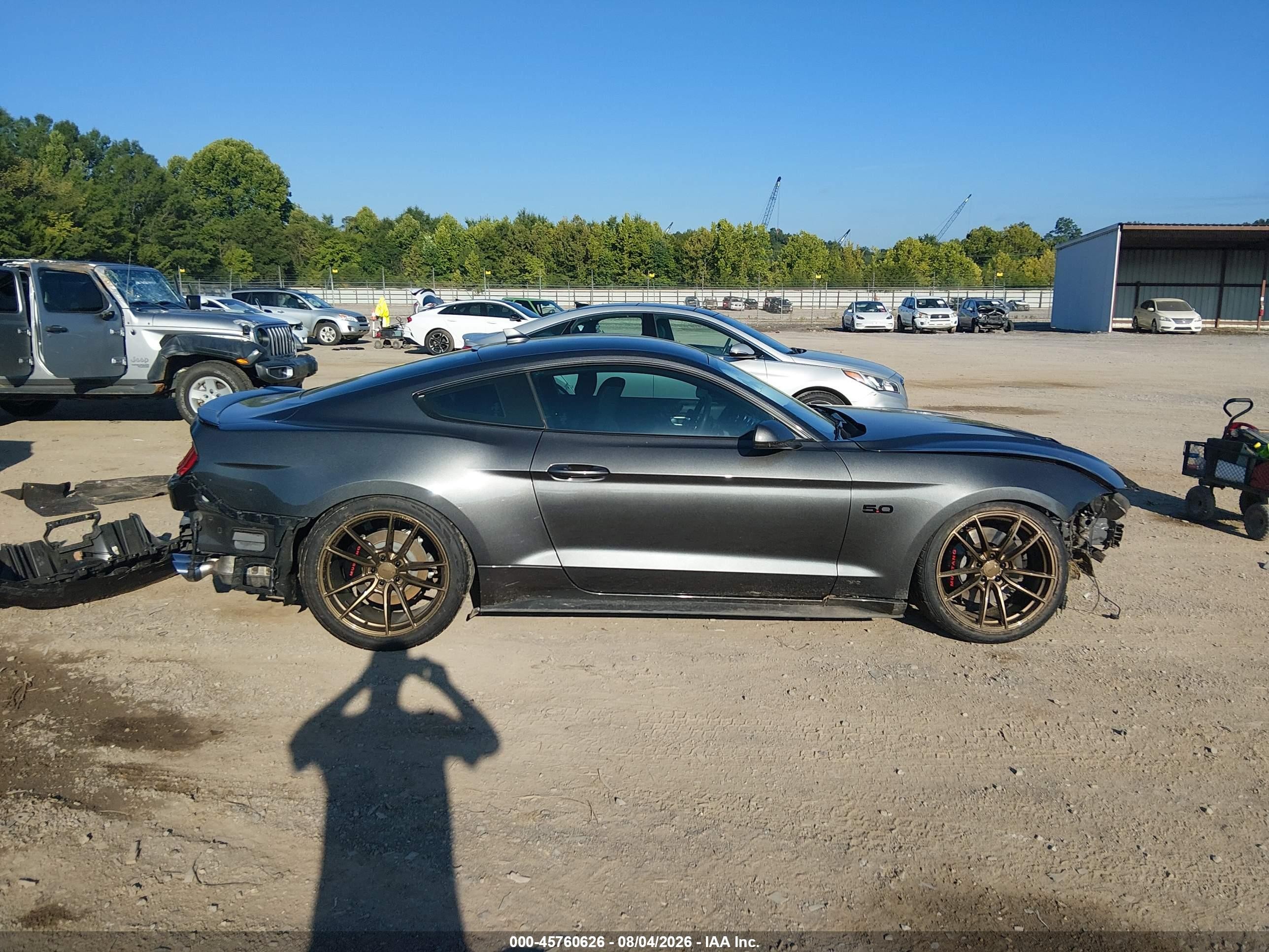 2020 Ford Mustang Gt Fastback Gray vin: 1FA6P8CF3L5189096