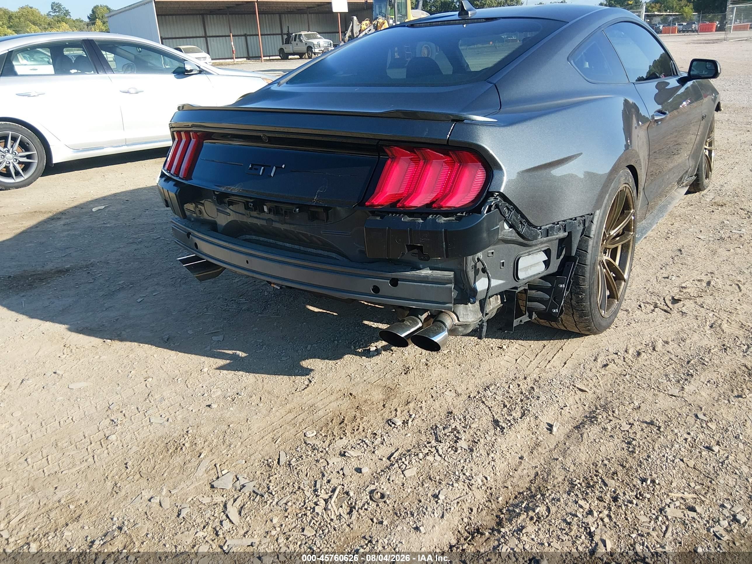 2020 Ford Mustang Gt Fastback Gray vin: 1FA6P8CF3L5189096