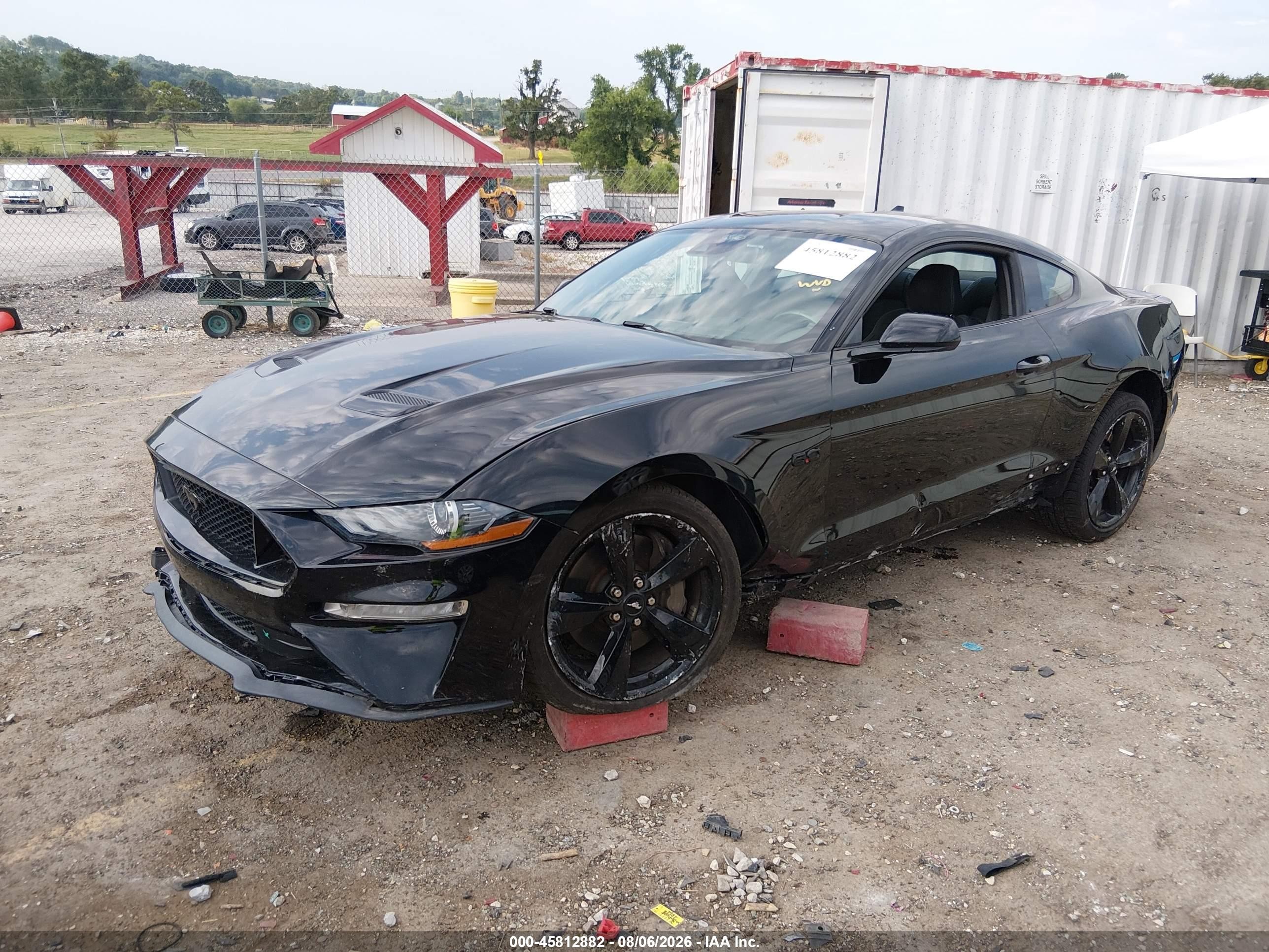 2021 Ford Mustang Gt Fastback Черный vin: 1FA6P8CF3M5146539