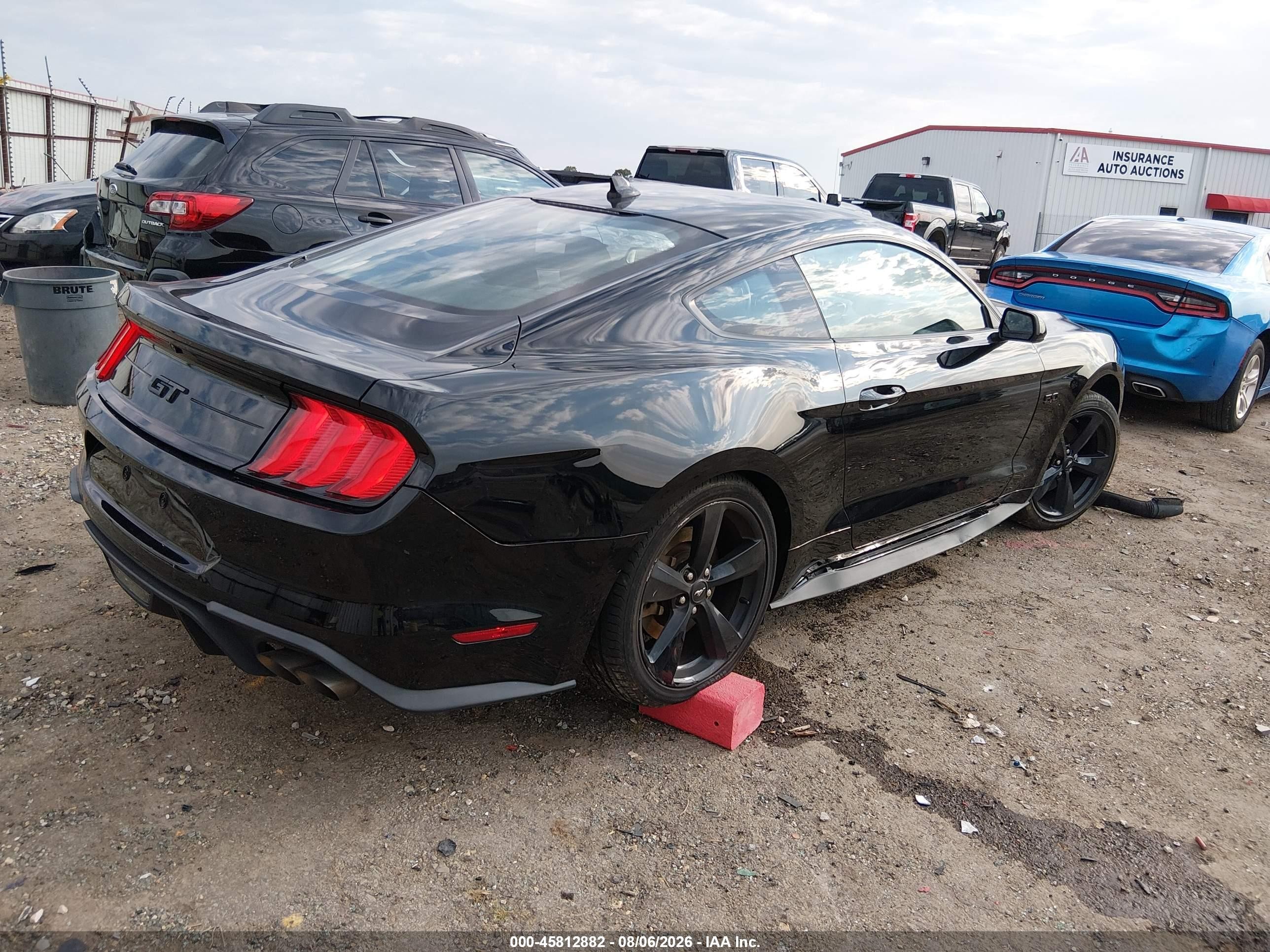 2021 Ford Mustang Gt Fastback Черный vin: 1FA6P8CF3M5146539