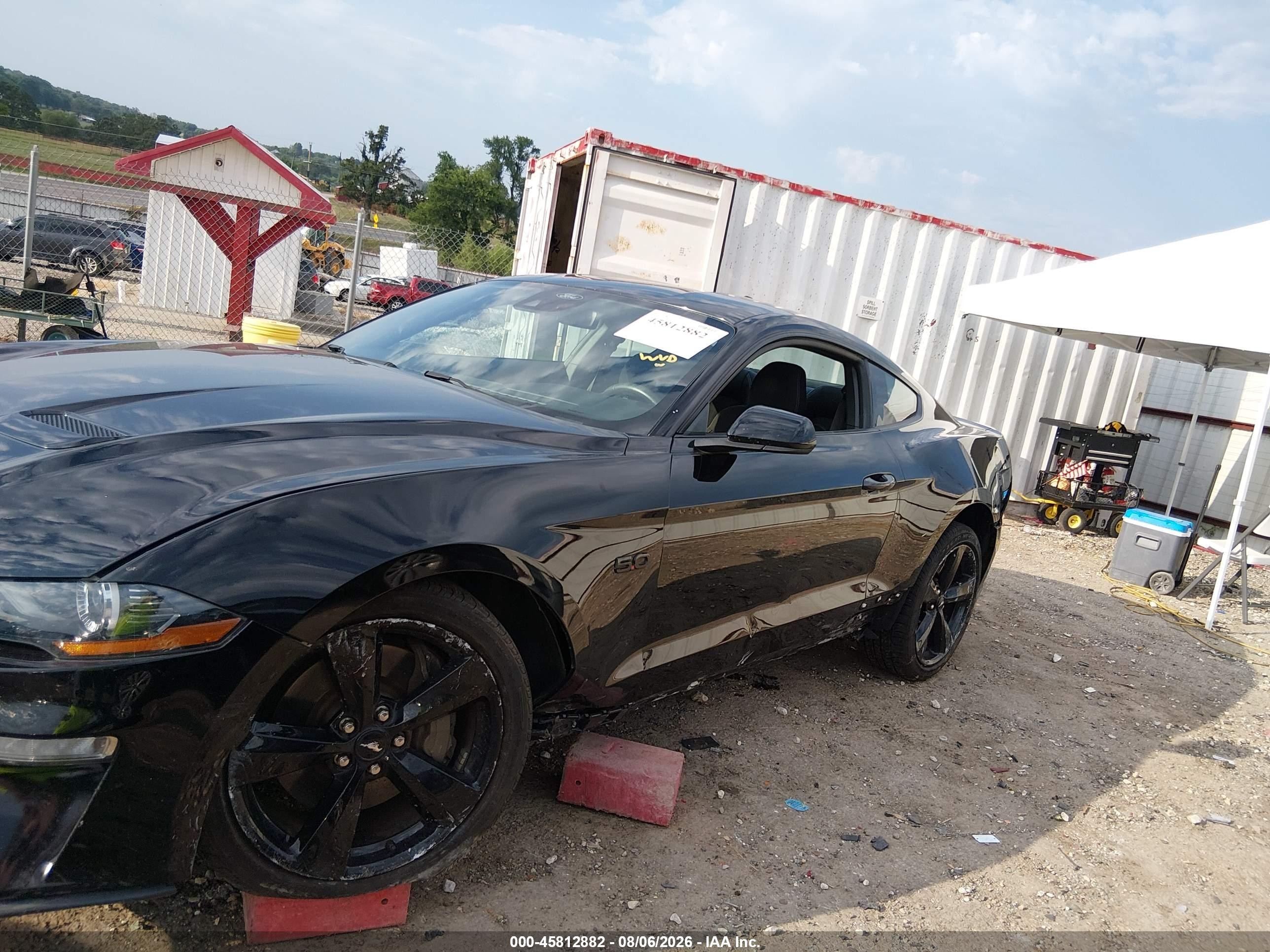 2021 Ford Mustang Gt Fastback Черный vin: 1FA6P8CF3M5146539