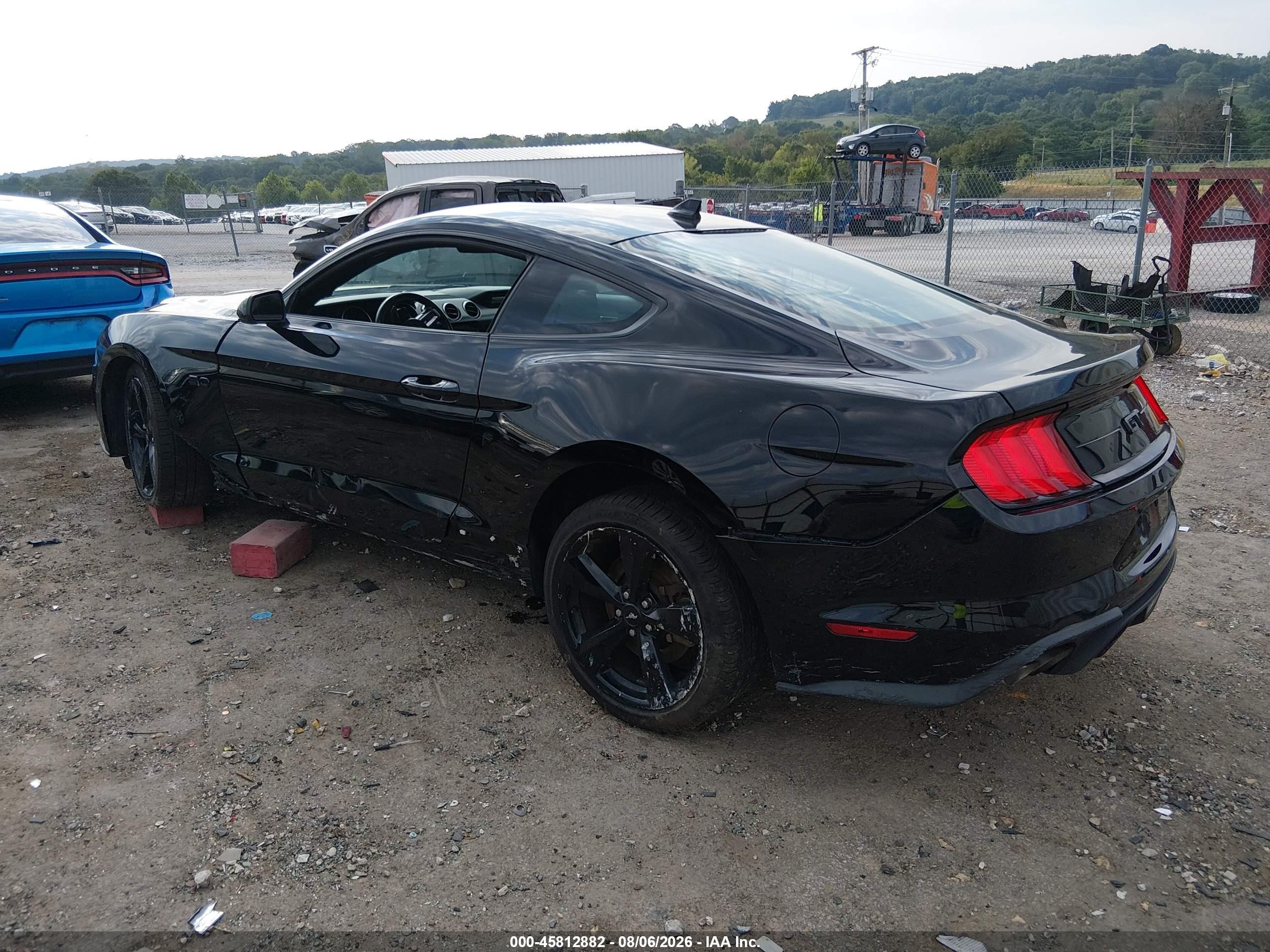 2021 Ford Mustang Gt Fastback Черный vin: 1FA6P8CF3M5146539