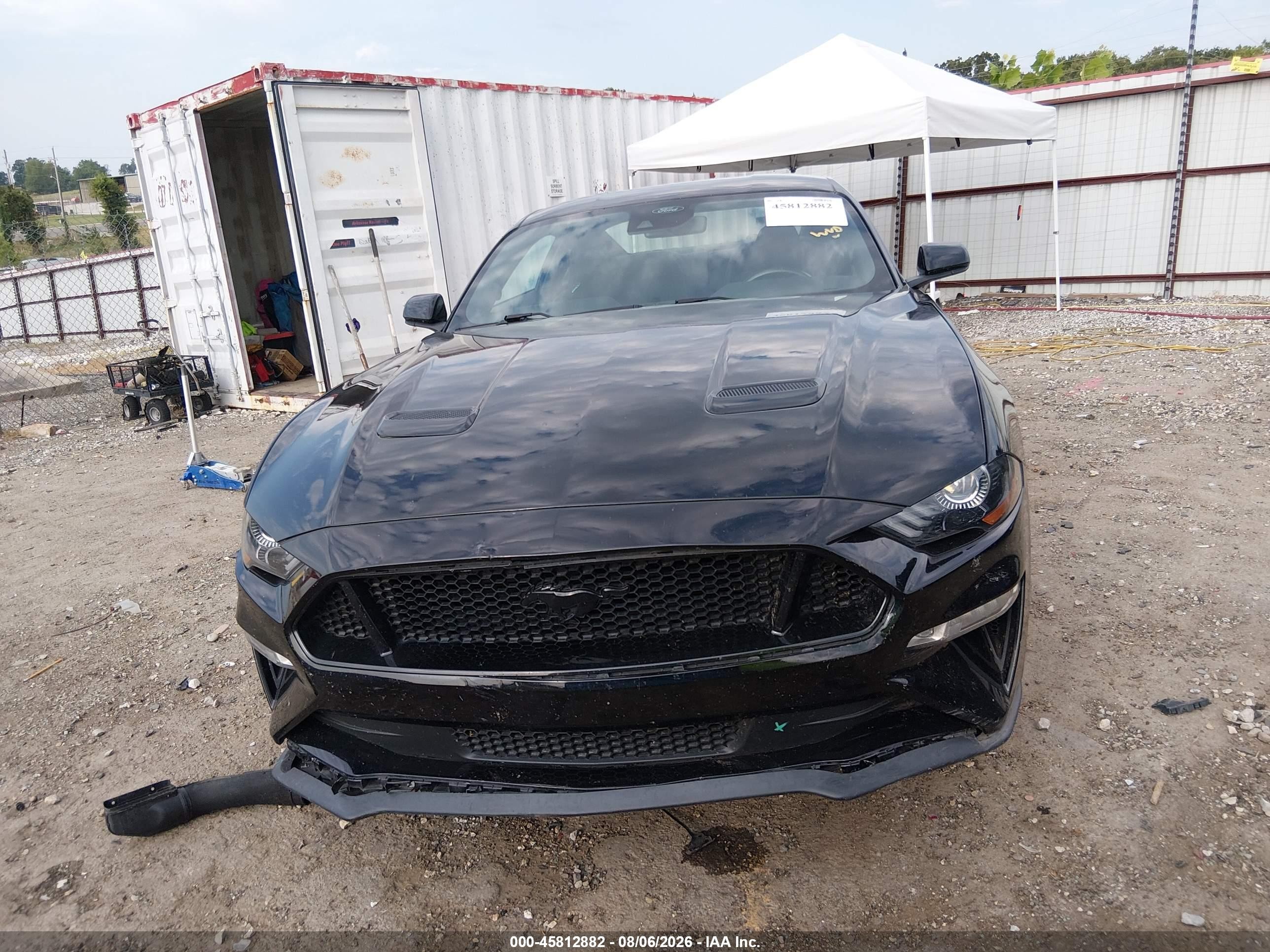 2021 Ford Mustang Gt Fastback Черный vin: 1FA6P8CF3M5146539
