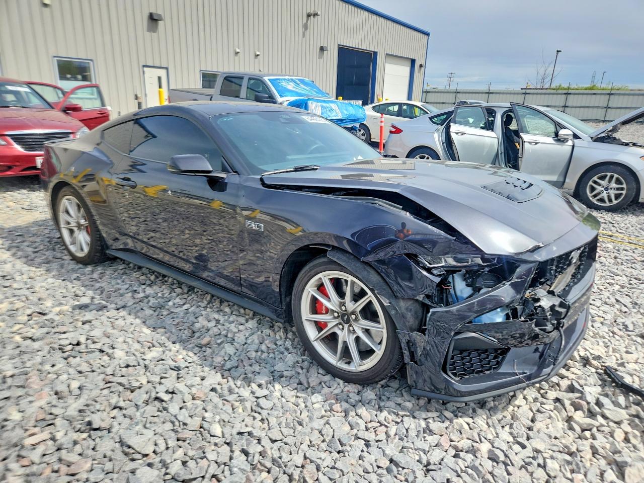 2024 Ford Mustang Gt Серый vin: 1FA6P8CF3R5401164